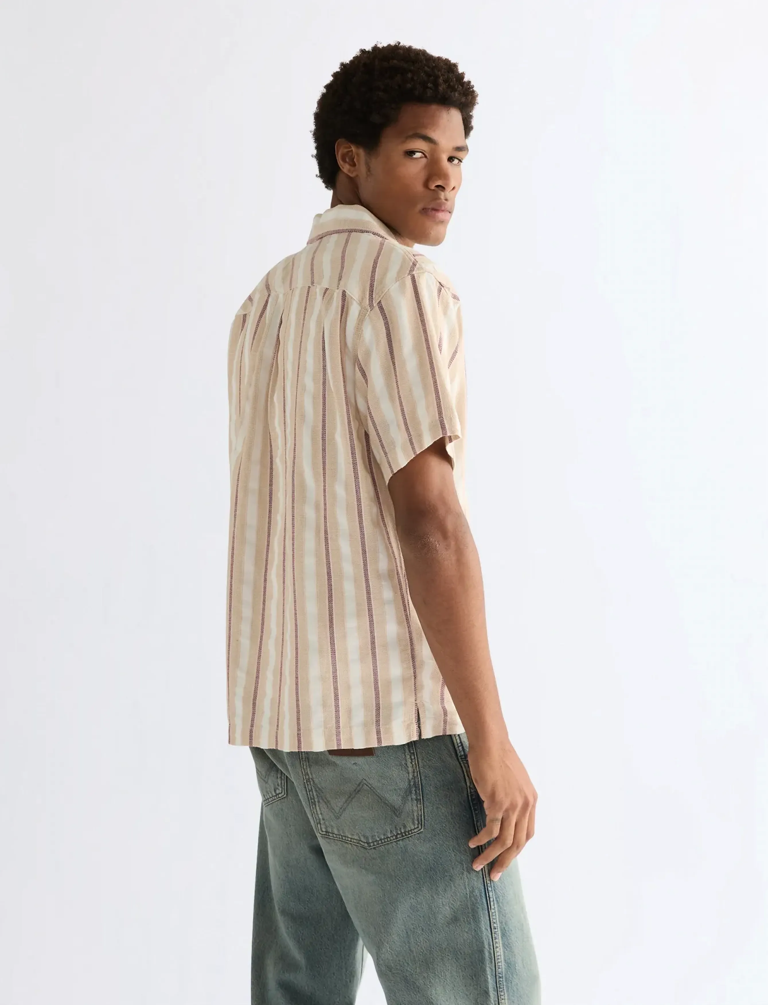Wrangler - SS W RESORT SHIRT - casual skjorter - tan ruby wine - 2