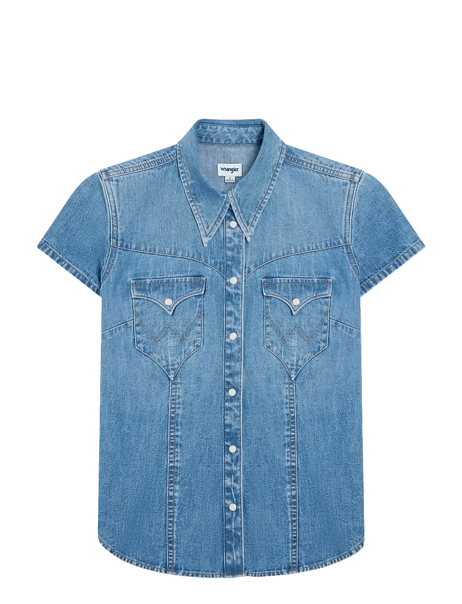 Wrangler - SS STYLIZED WESTERN - jeanshemden - hazy horizon - 1