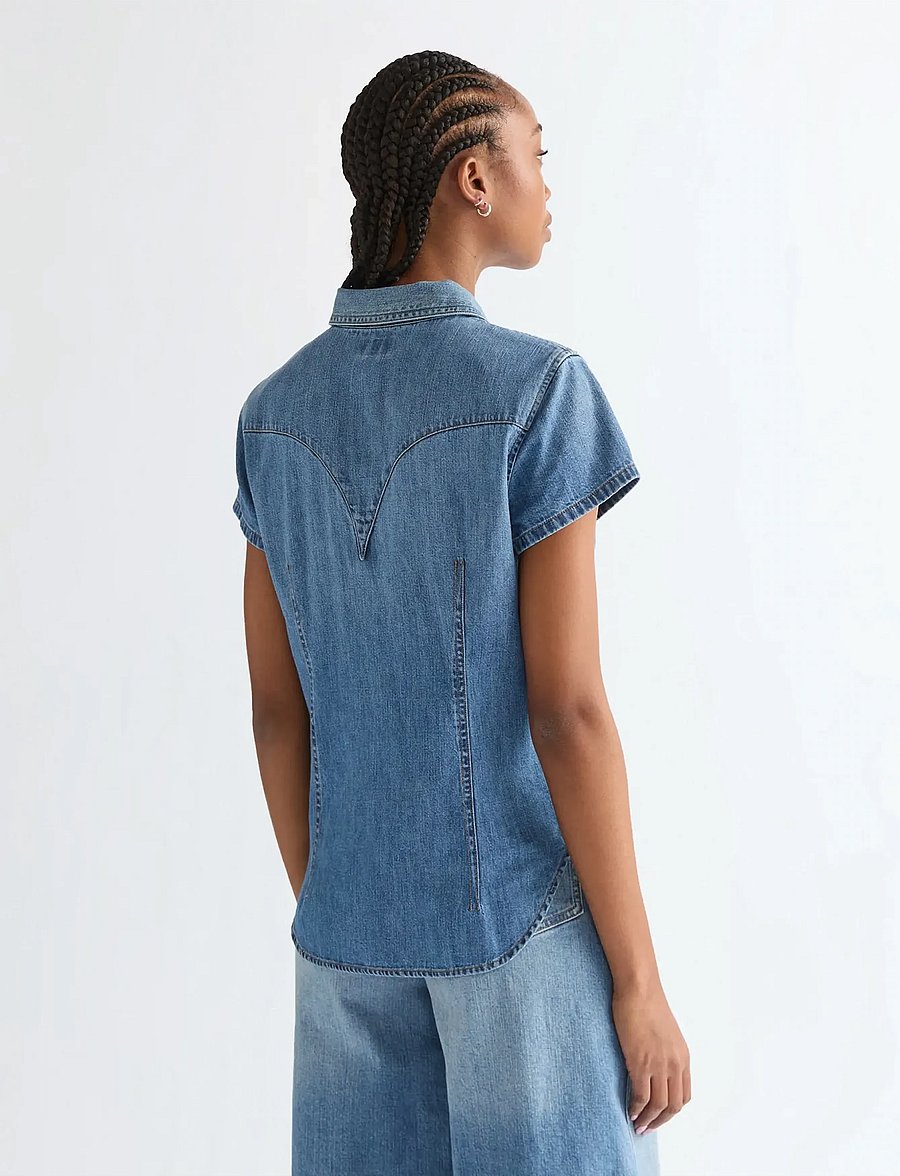 Wrangler - SS STYLIZED WESTERN - jeanshemden - hazy horizon - 2