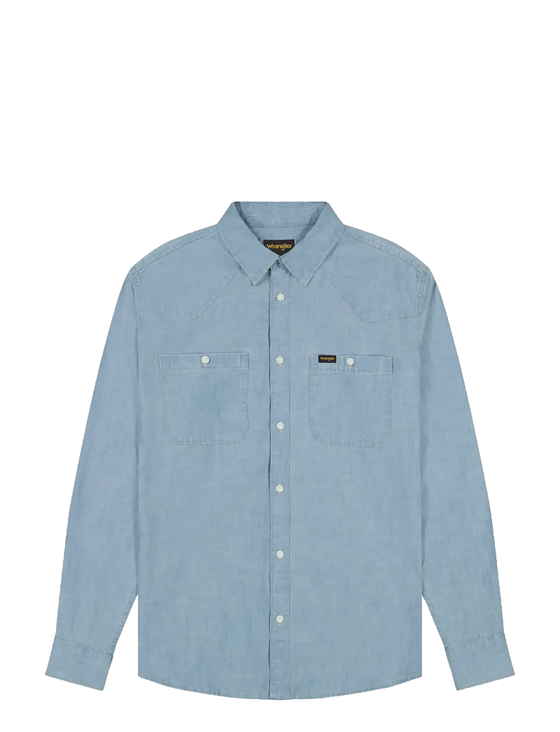 Wrangler - CHAMBRAY SHIRT - jeansskjortor - indigo - 1