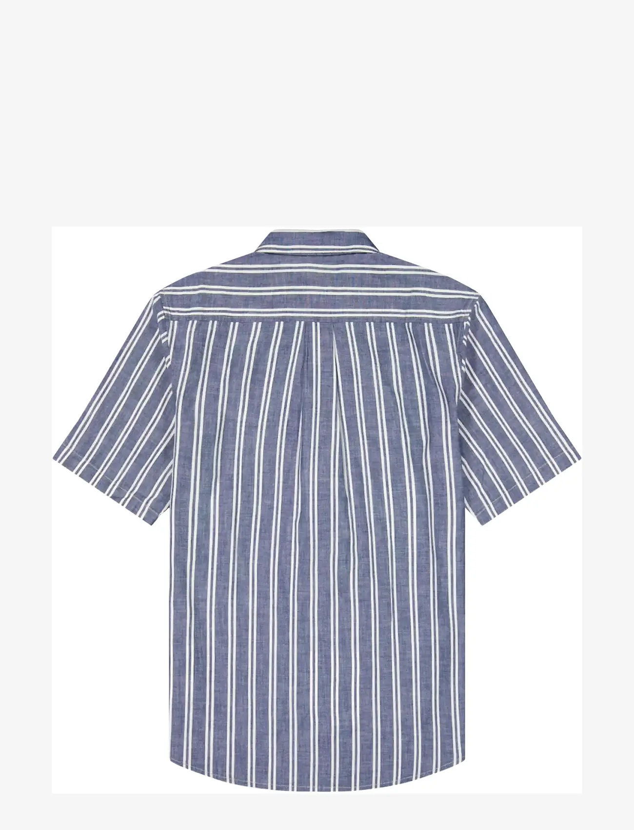 Wrangler - SS CHAMBRAY SHIRT - kortärmade skjortor - dark stripe - 2