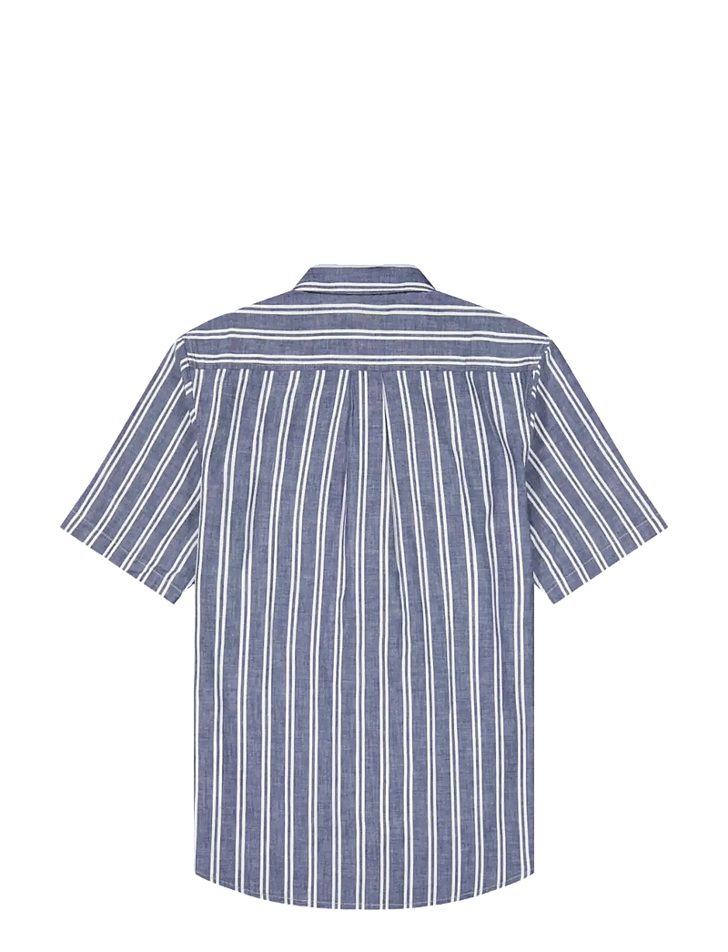 Wrangler - SS CHAMBRAY SHIRT - kortärmade skjortor - dark stripe - 2