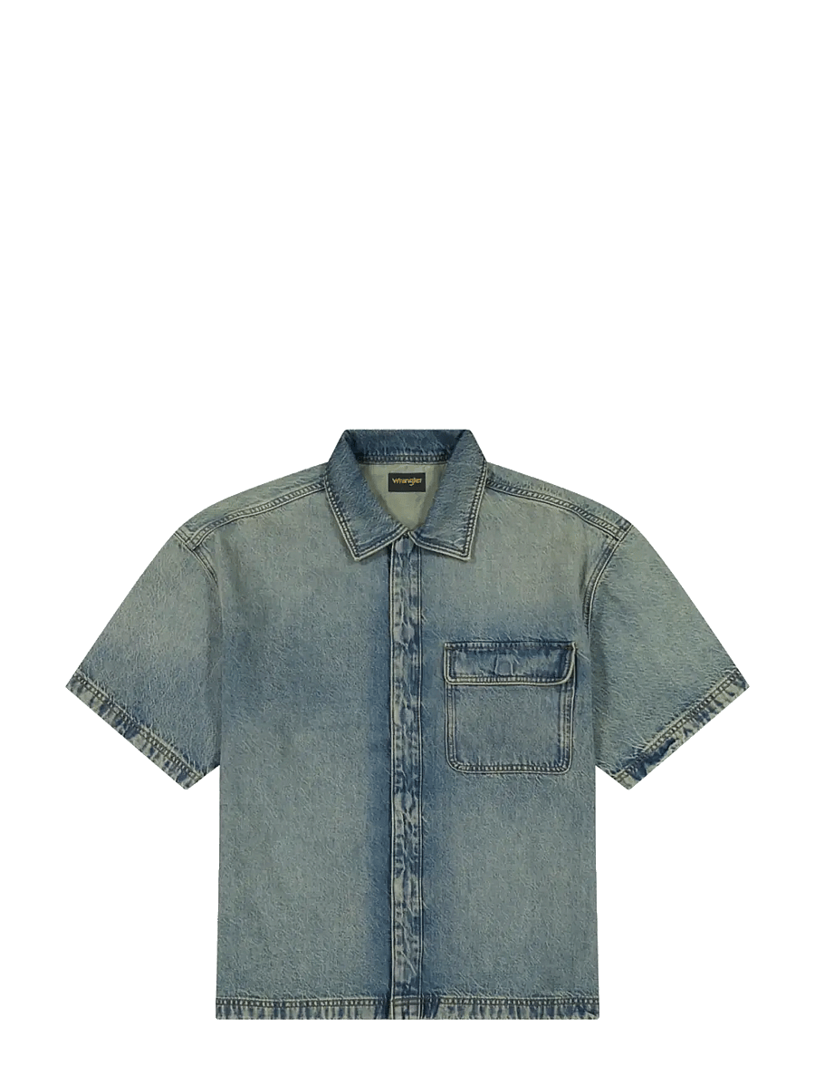 Wrangler - SS OVERSHIRT - jeanshemden - canyon shade - 1