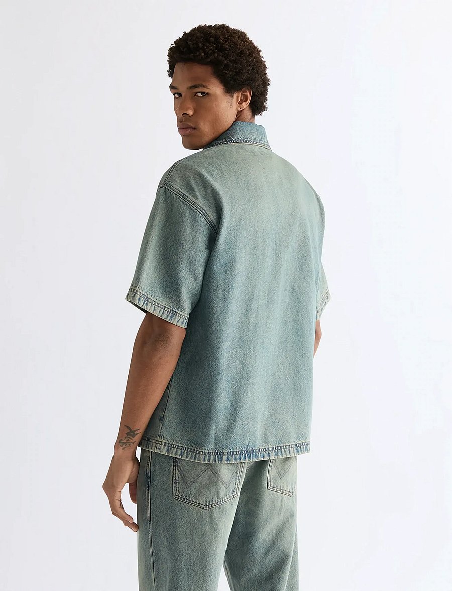 Wrangler - SS OVERSHIRT - jeanshemden - canyon shade - 3
