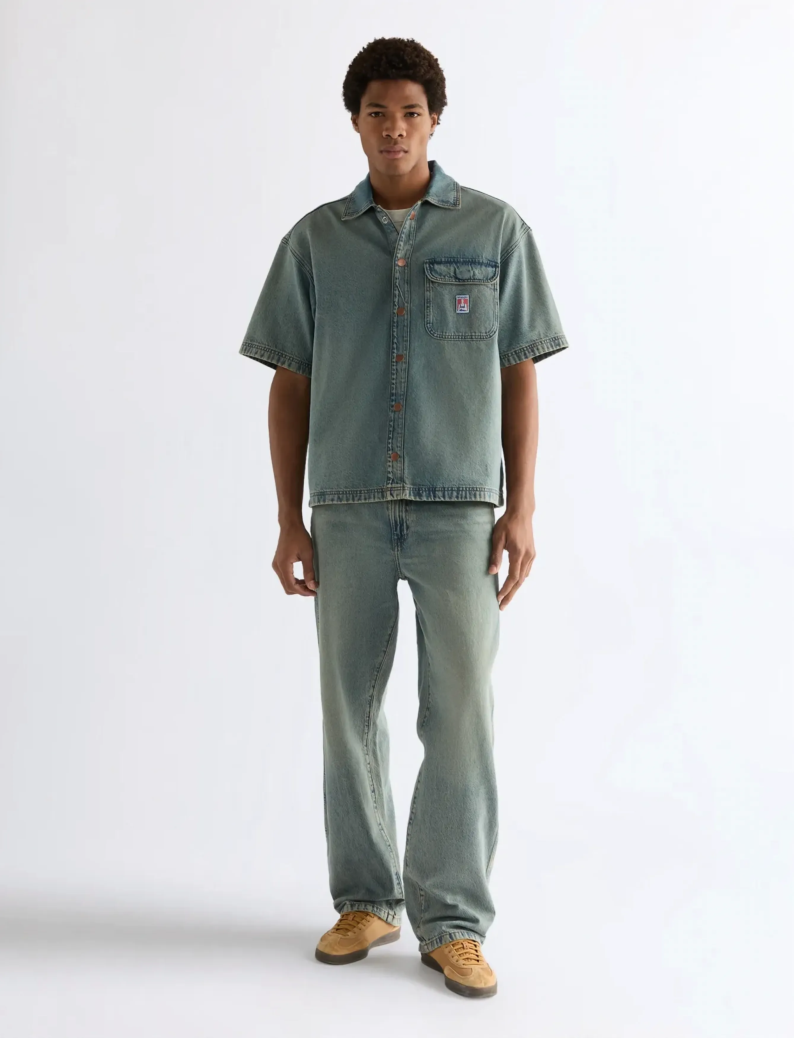 Wrangler - SS OVERSHIRT - jeansskjorter - canyon shade - 4