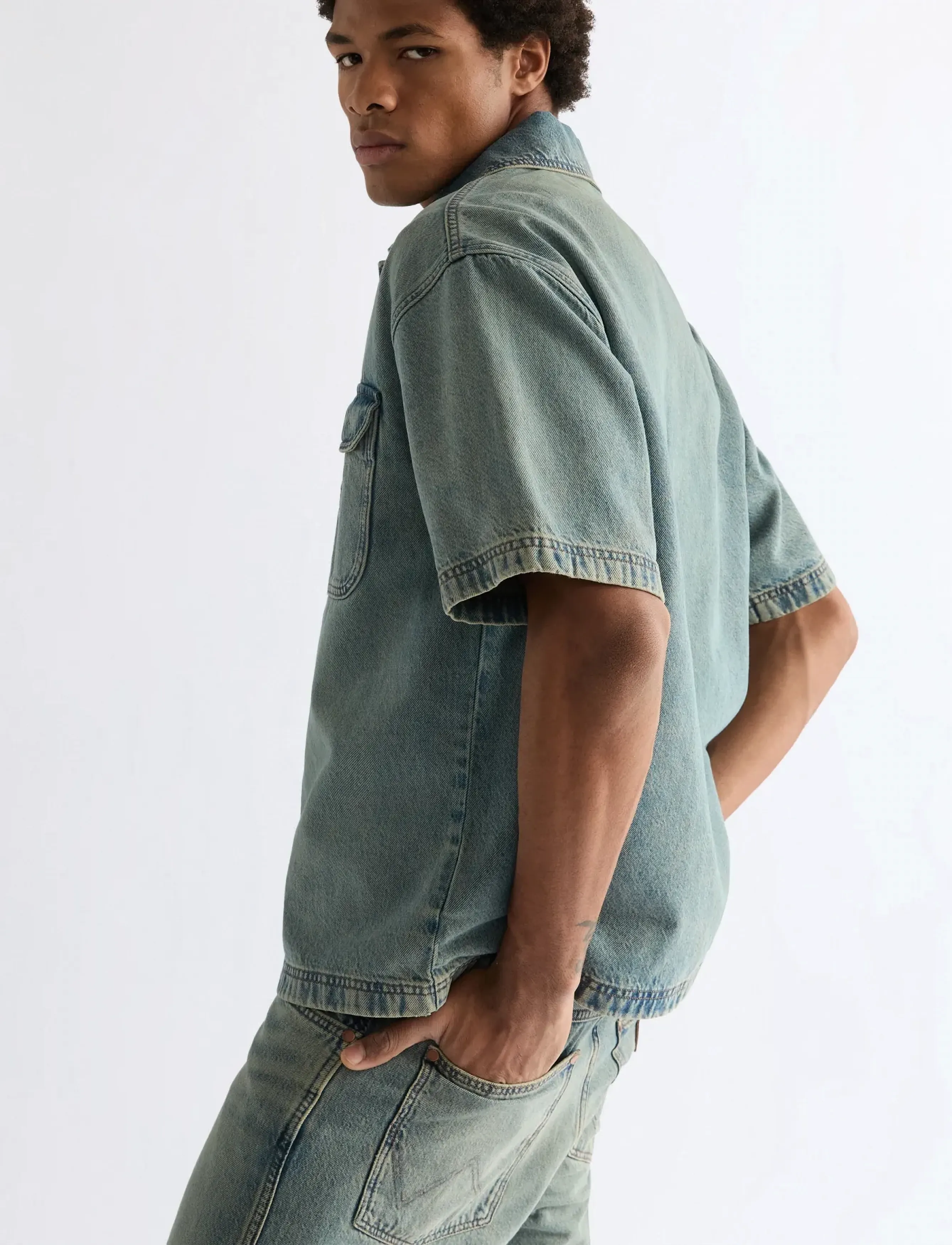 WRANGLER Ss Overshirt overshirts herr – bild 5