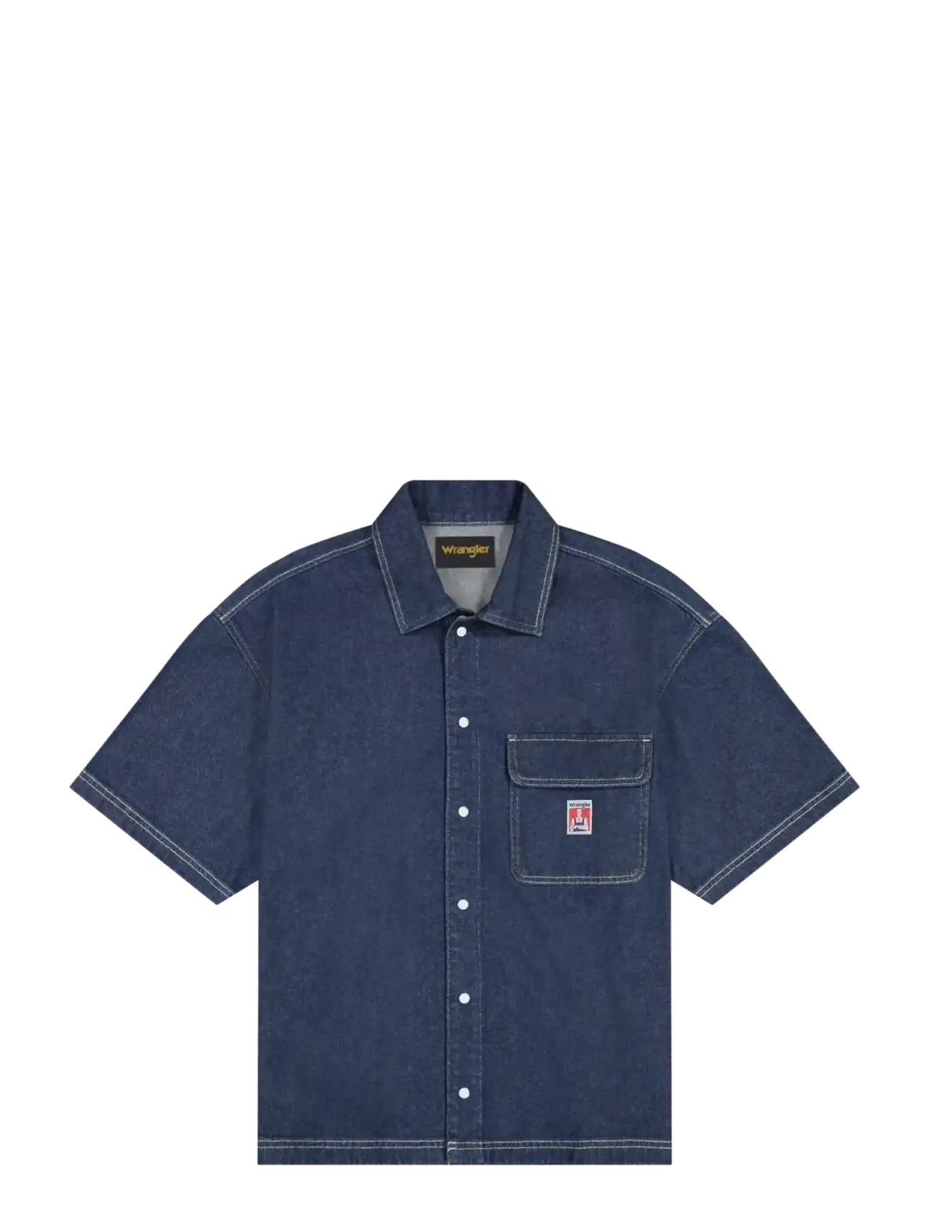 Wrangler SS OVERSHIRT - Overshirts - RINSE / blue