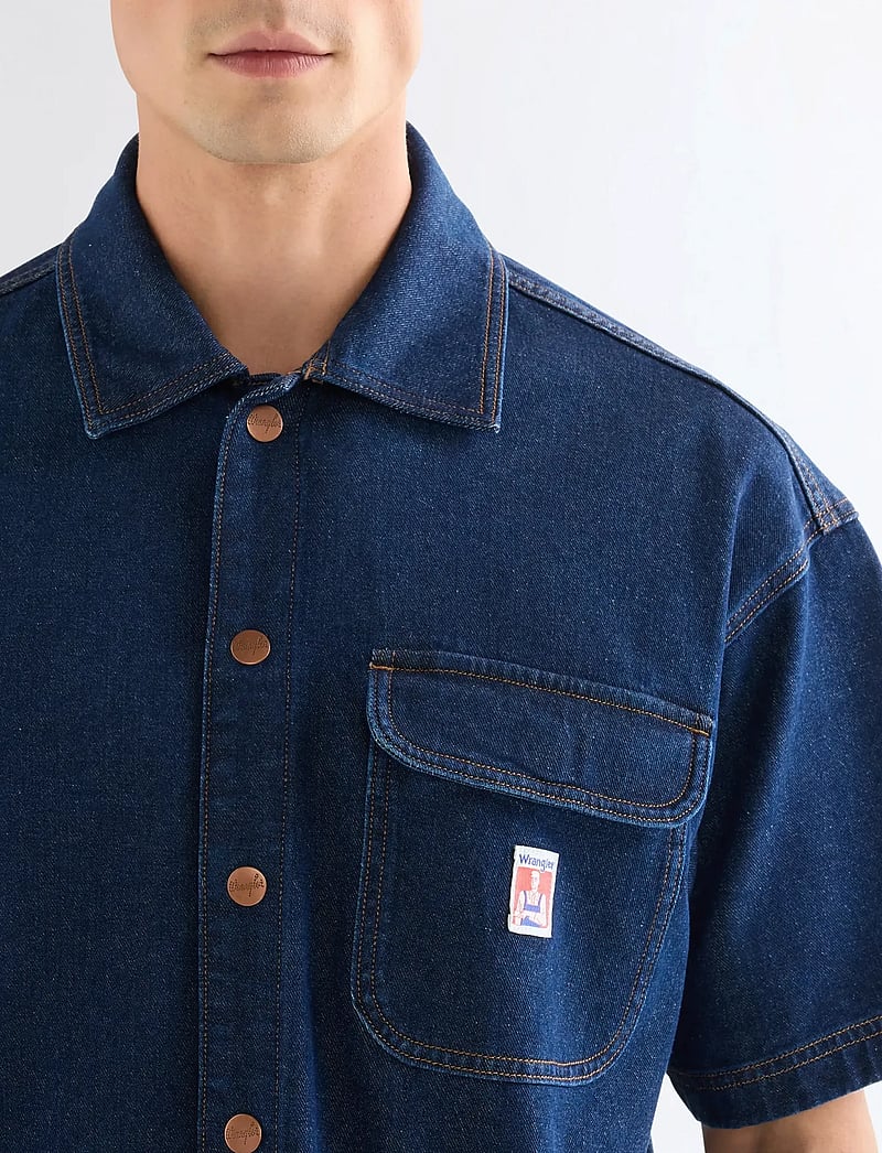 Wrangler - SS OVERSHIRT - jeanshemden - rinse - 4