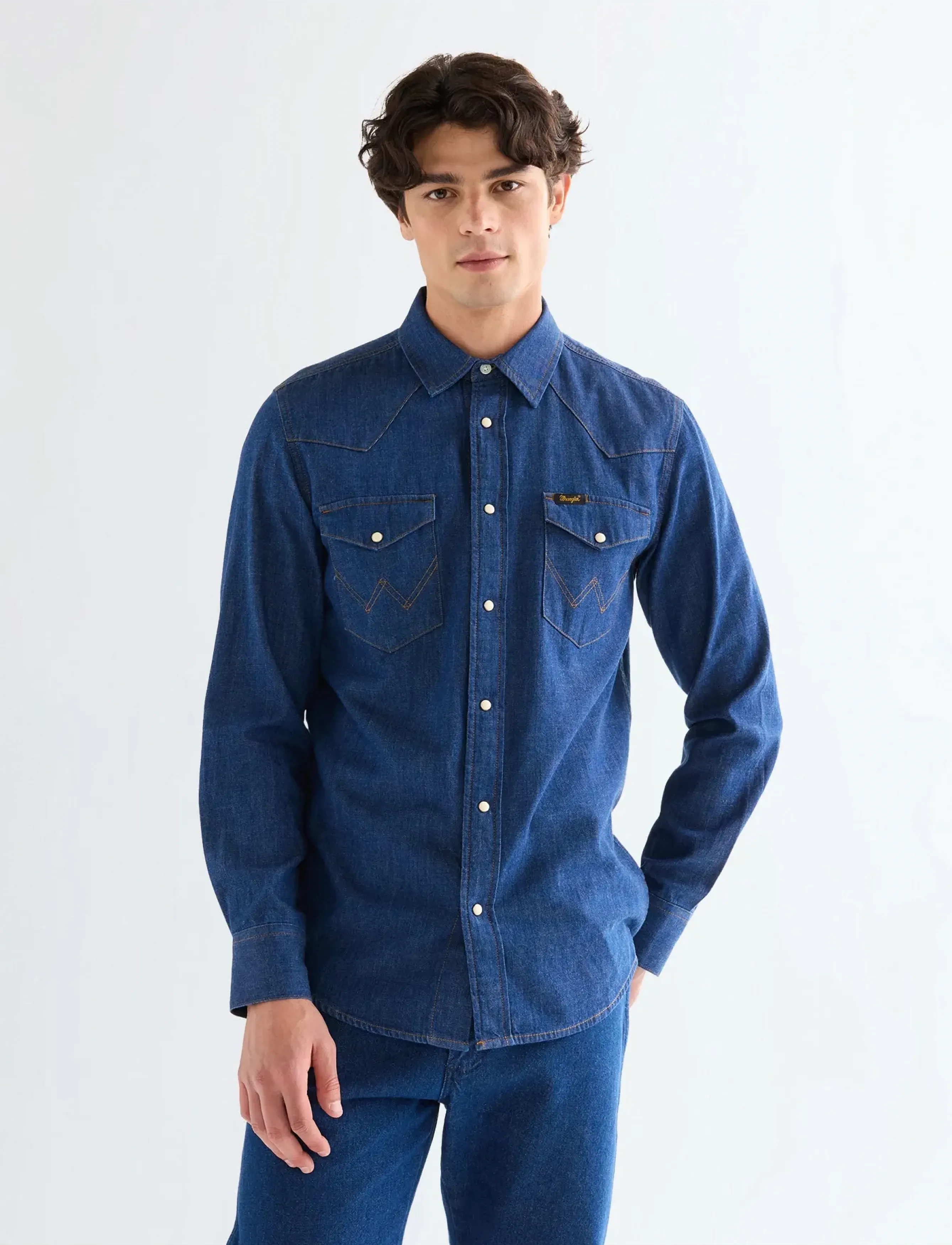 Wrangler WESTERN SHIRT - Kauluspaidat - CAROLINE CREEK / blue