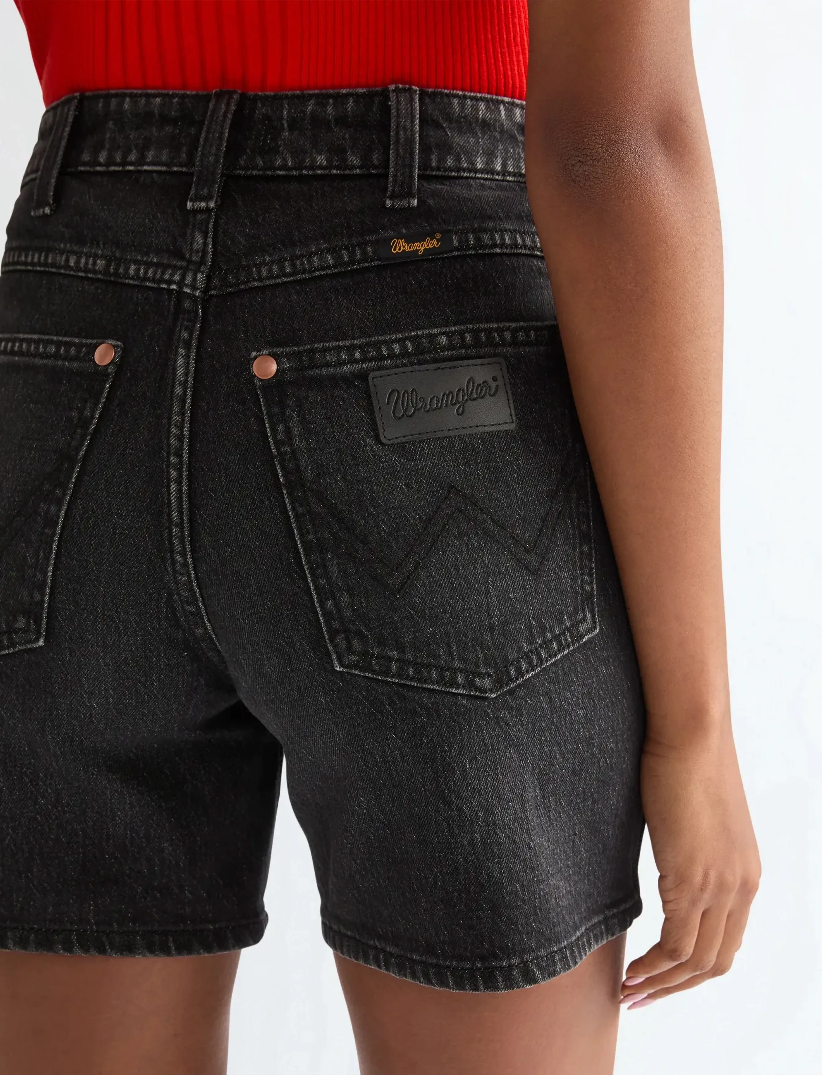 Wrangler - COWBOY SHORT 5 INCH - laveste priser - dried ink - 5