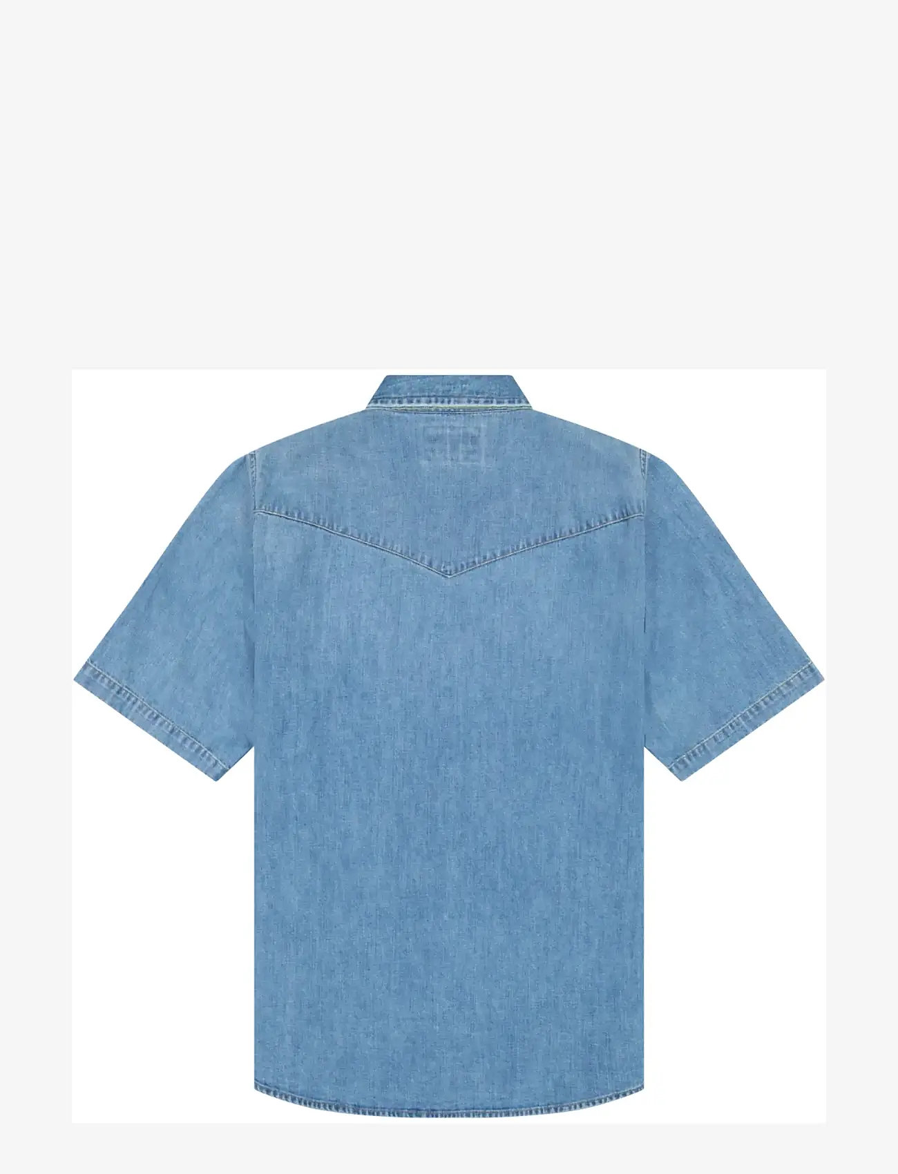 Wrangler - SS WESTERN SHIRT - teksasärgid - mid light wash - 2