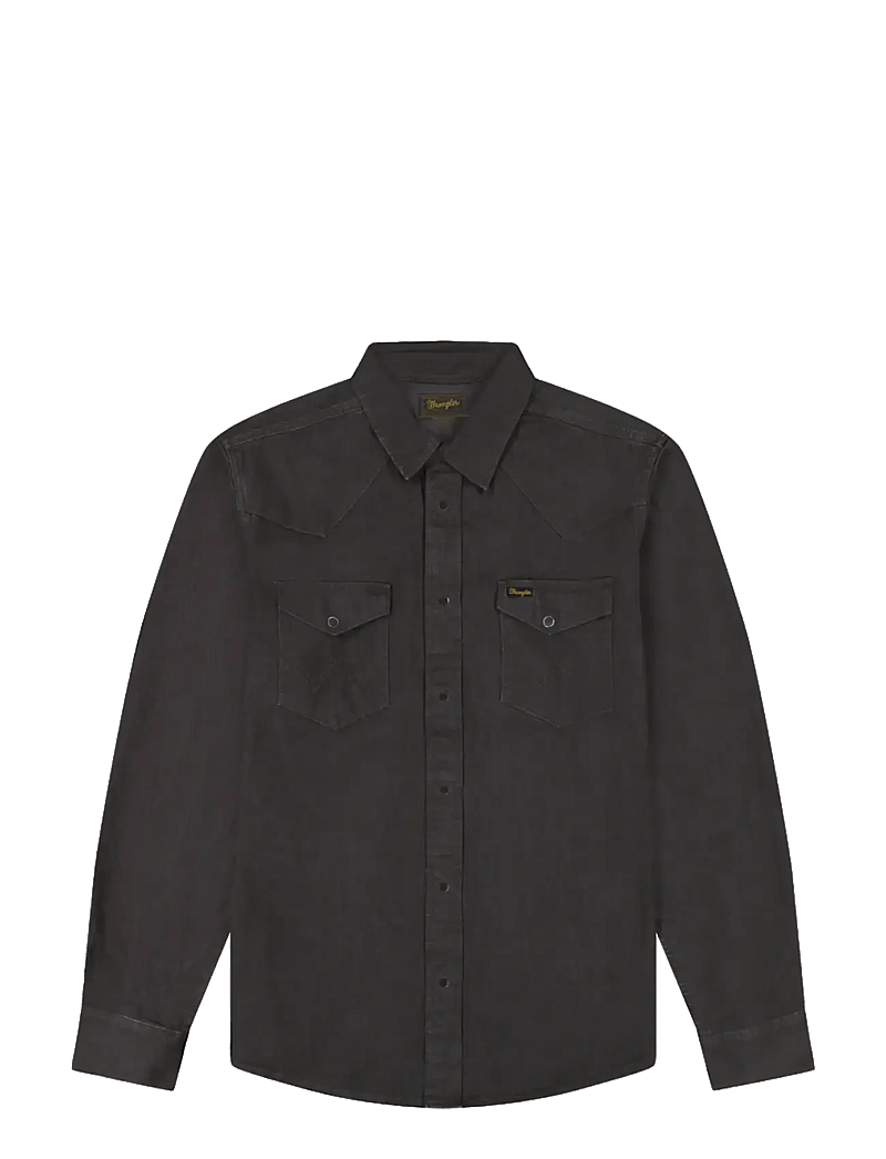 Wrangler - WESTERN SHIRT - flannel-skjorter - rinse black - 1