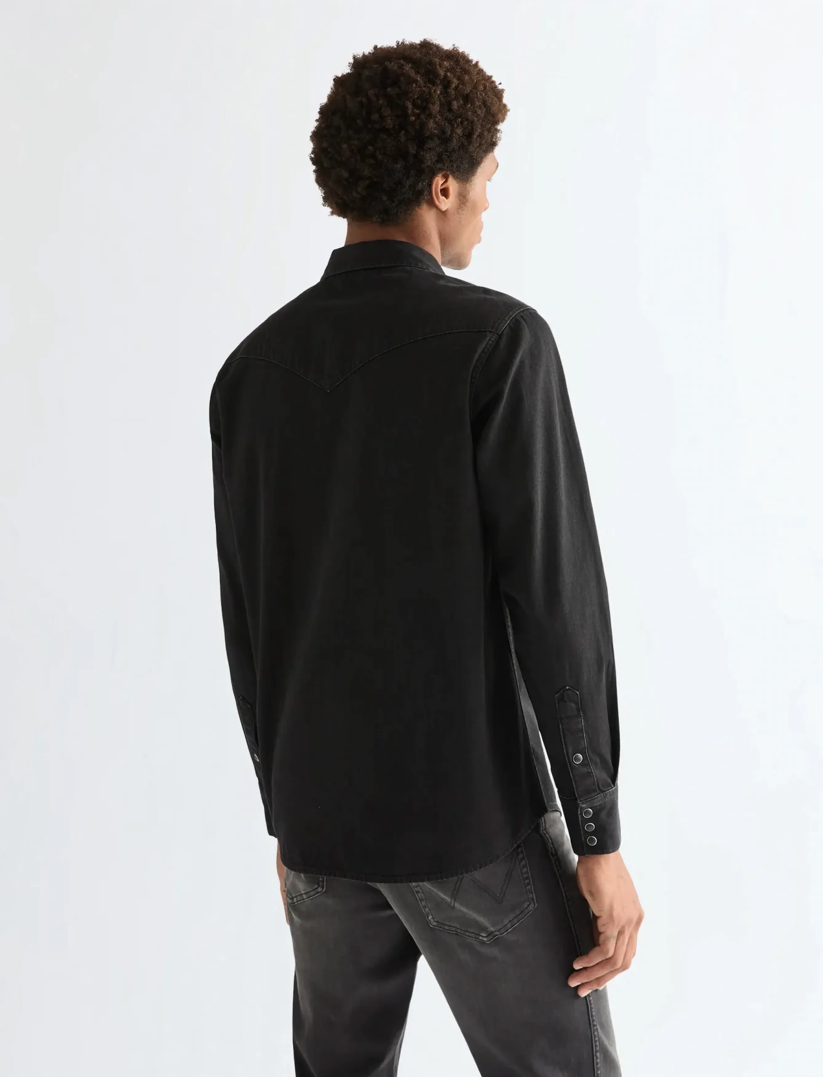 Wrangler - WESTERN SHIRT - denim shirts - rinse black - 3