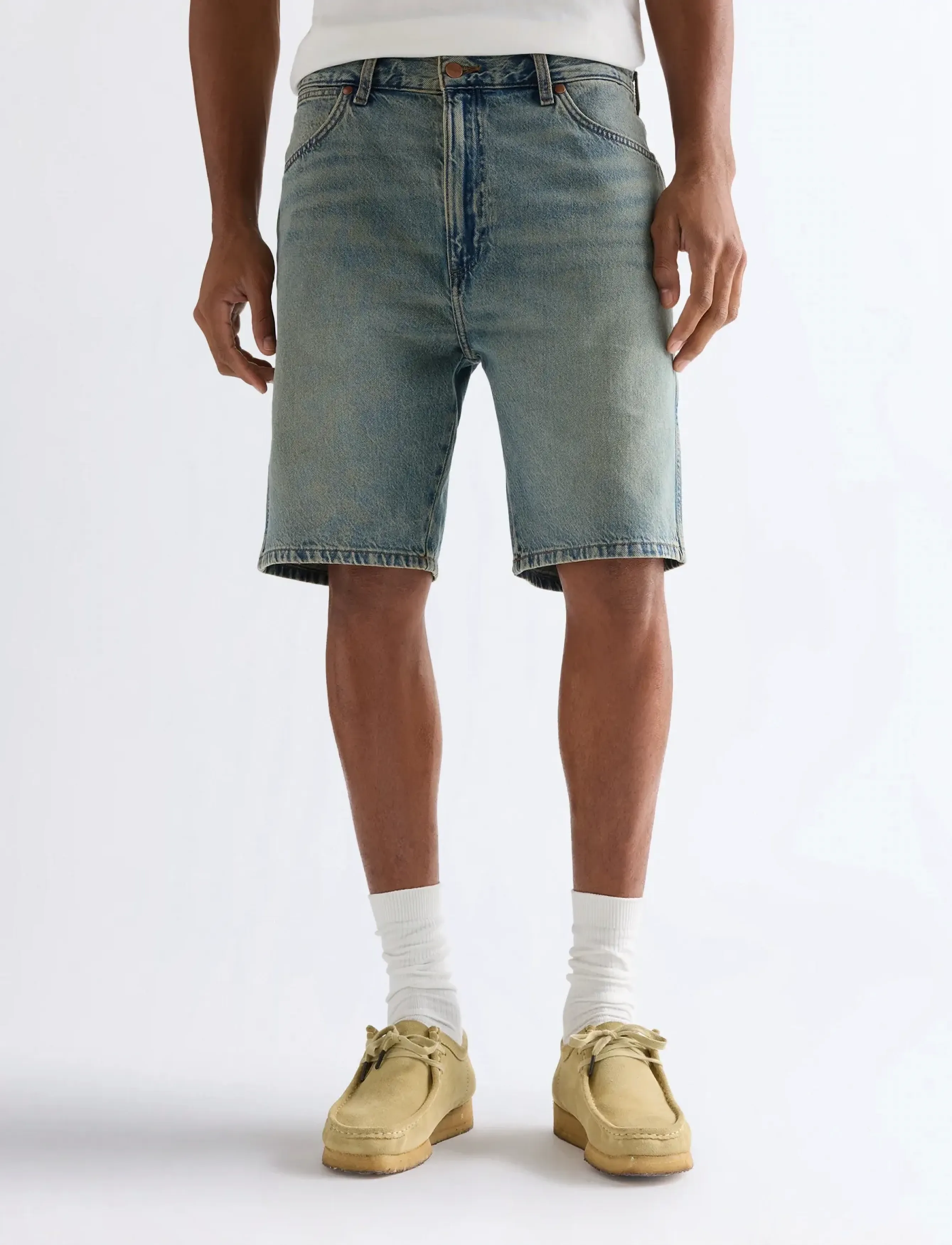 Wrangler COWBOY SHORTS - Tøj - CANYON SHADE / blue