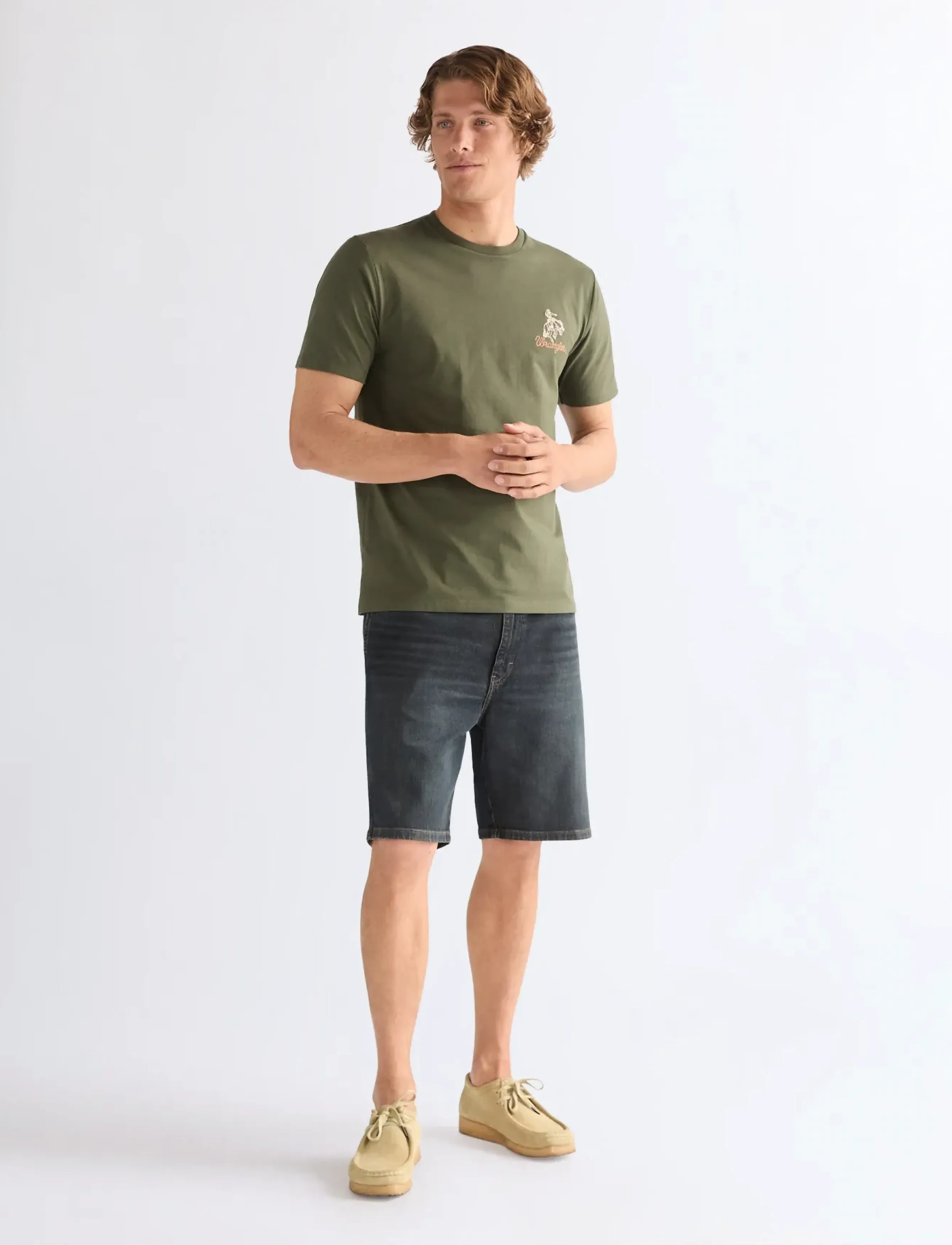 Wrangler - COWBOY SHORTS - jorts - pine - 4