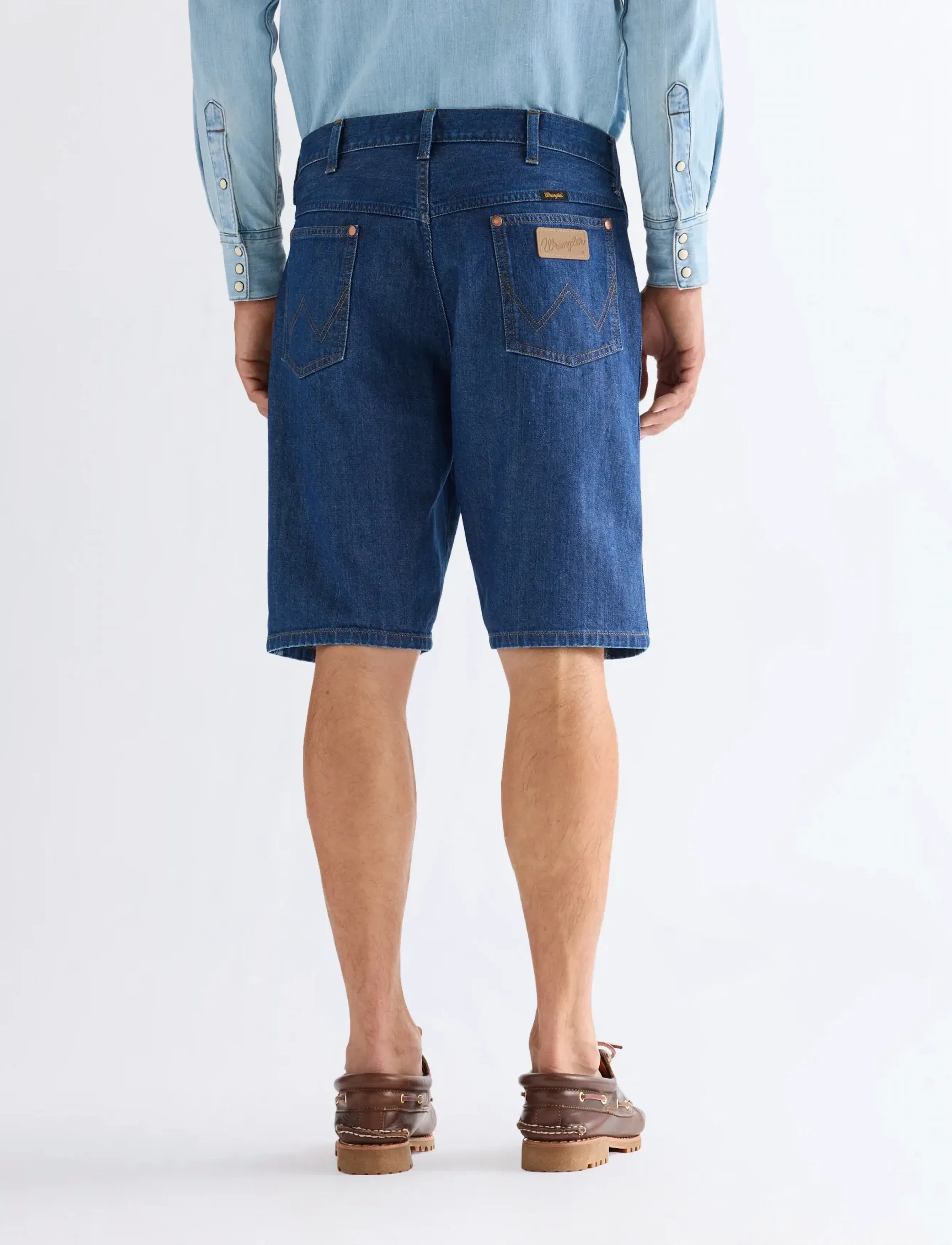 Wrangler - COWBOY SHORTS - men - dark stone - 3