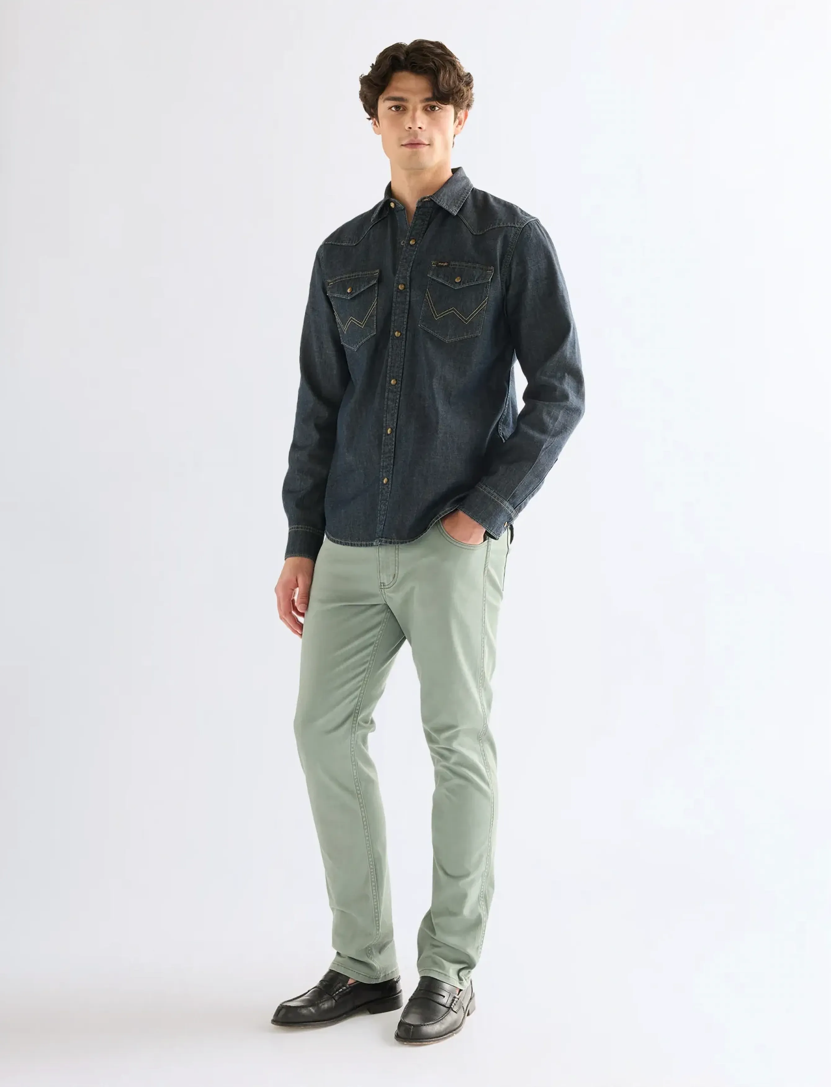 Wrangler - GREENSBORO - broeken & jeans - agave green - 0