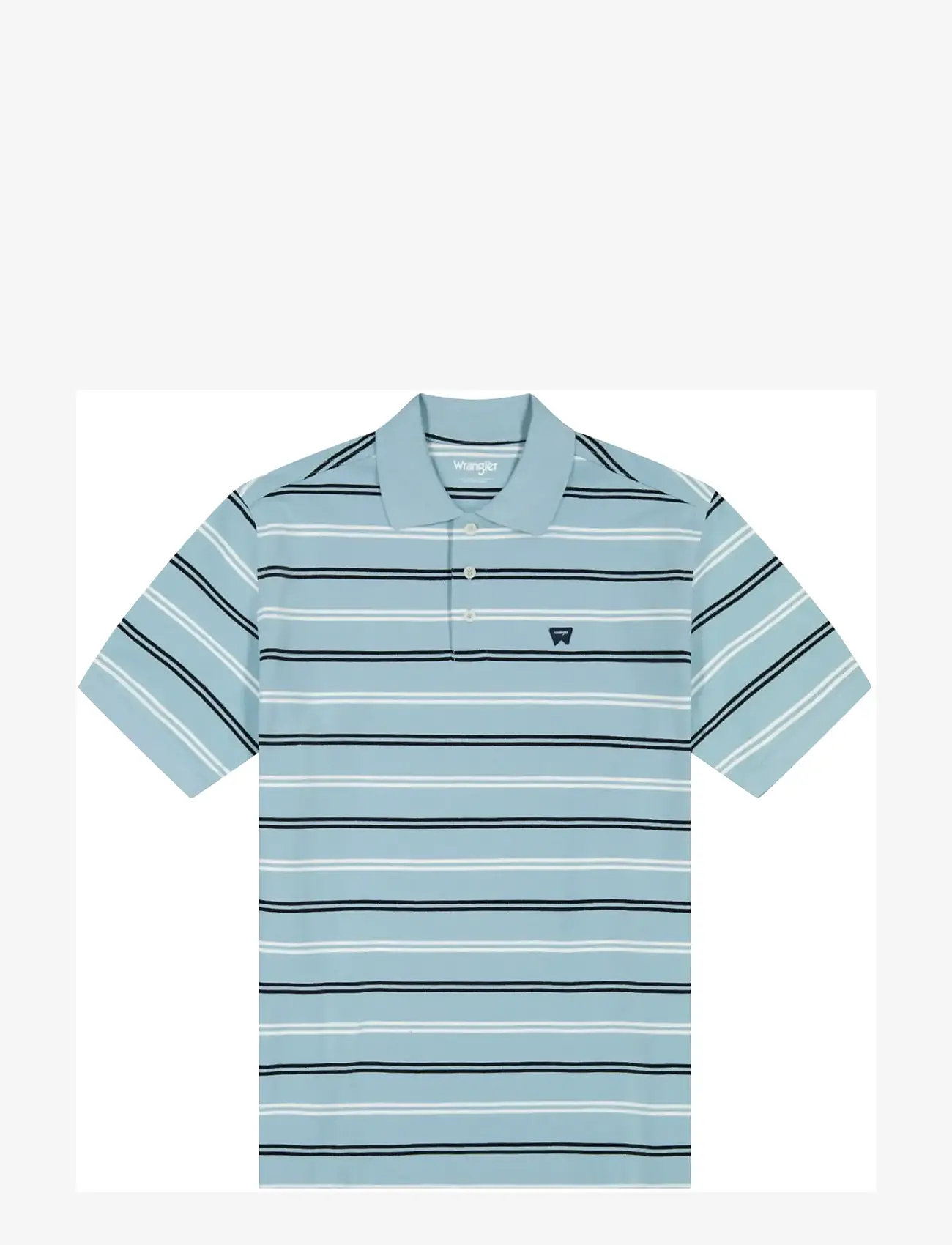 Wrangler - STRIPE POLO SHIRT - kurzärmelig - forget me not - 1