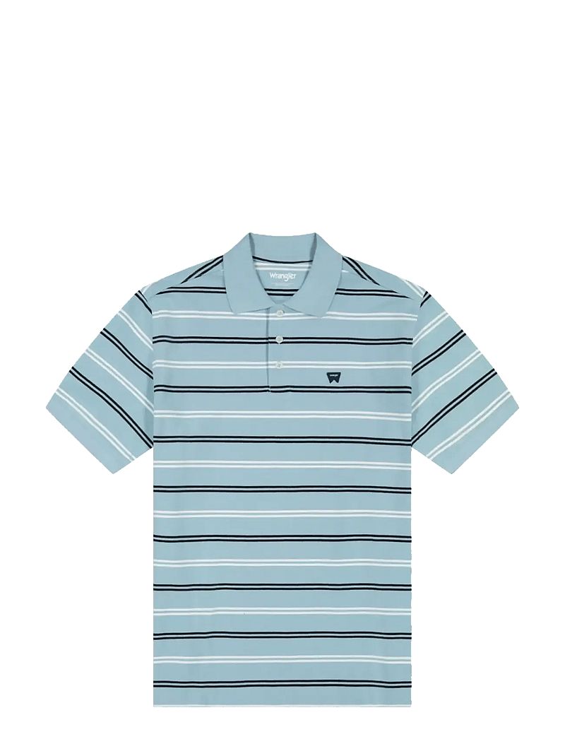 Wrangler - STRIPE POLO SHIRT - kurzärmelig - forget me not - 1