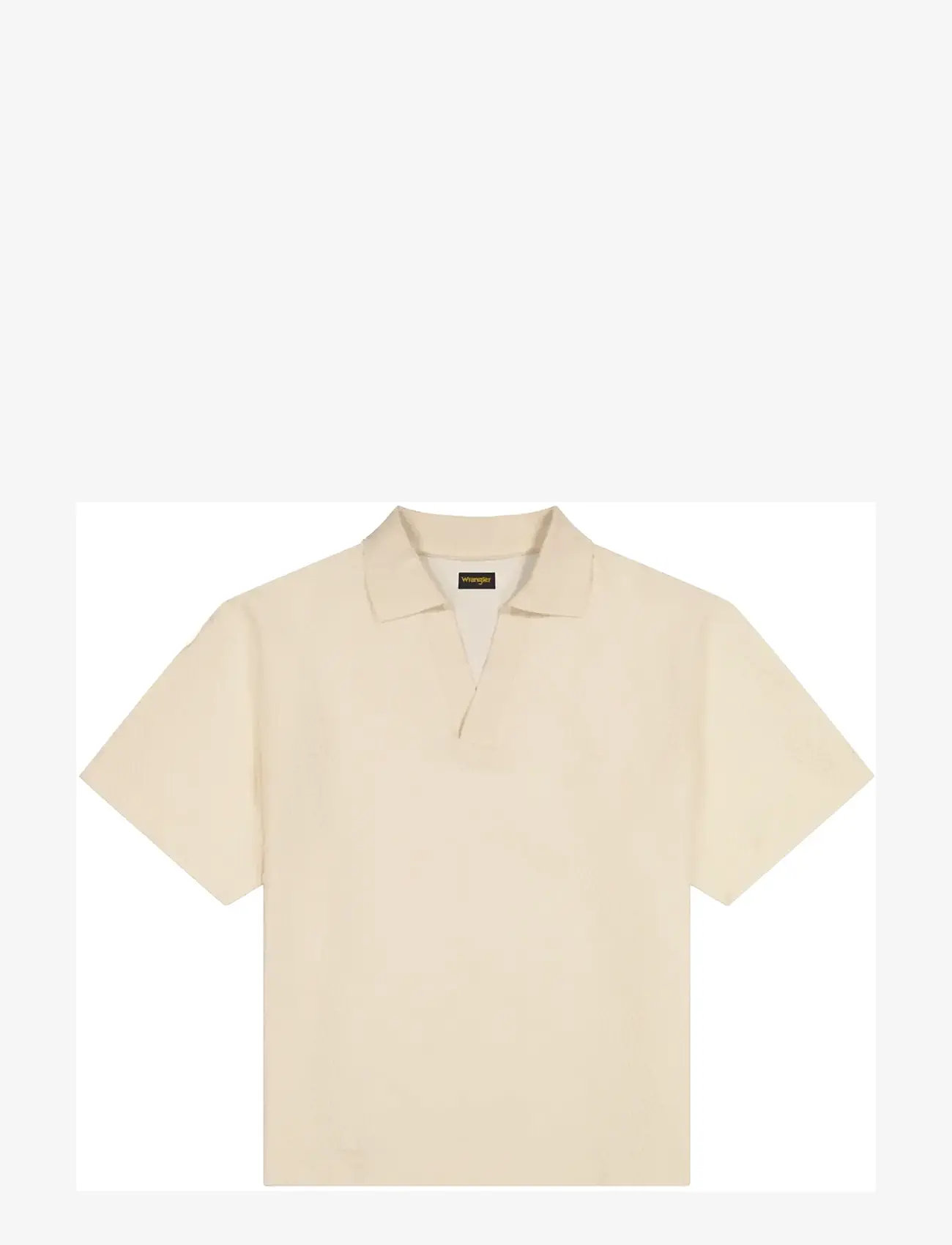 Wrangler - SS POLO SWEATER - polostrik - egret - 1