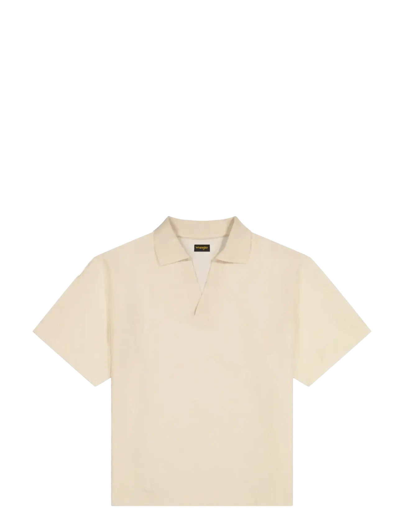 Wrangler SS POLO SWEATER - Strickmode - EGRET / cream
