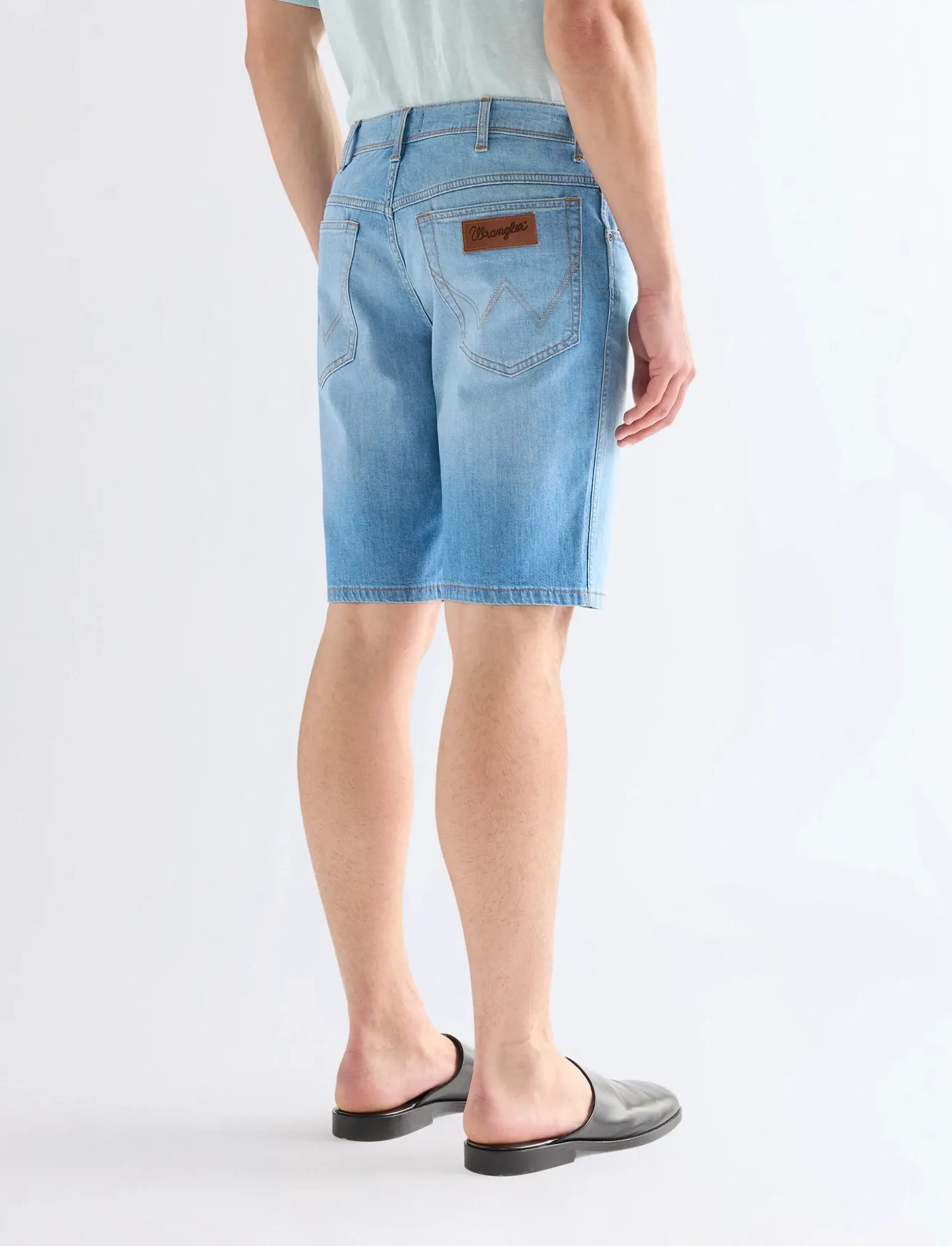 Wrangler - TEXAS SHORTS - menn - light wash - 2