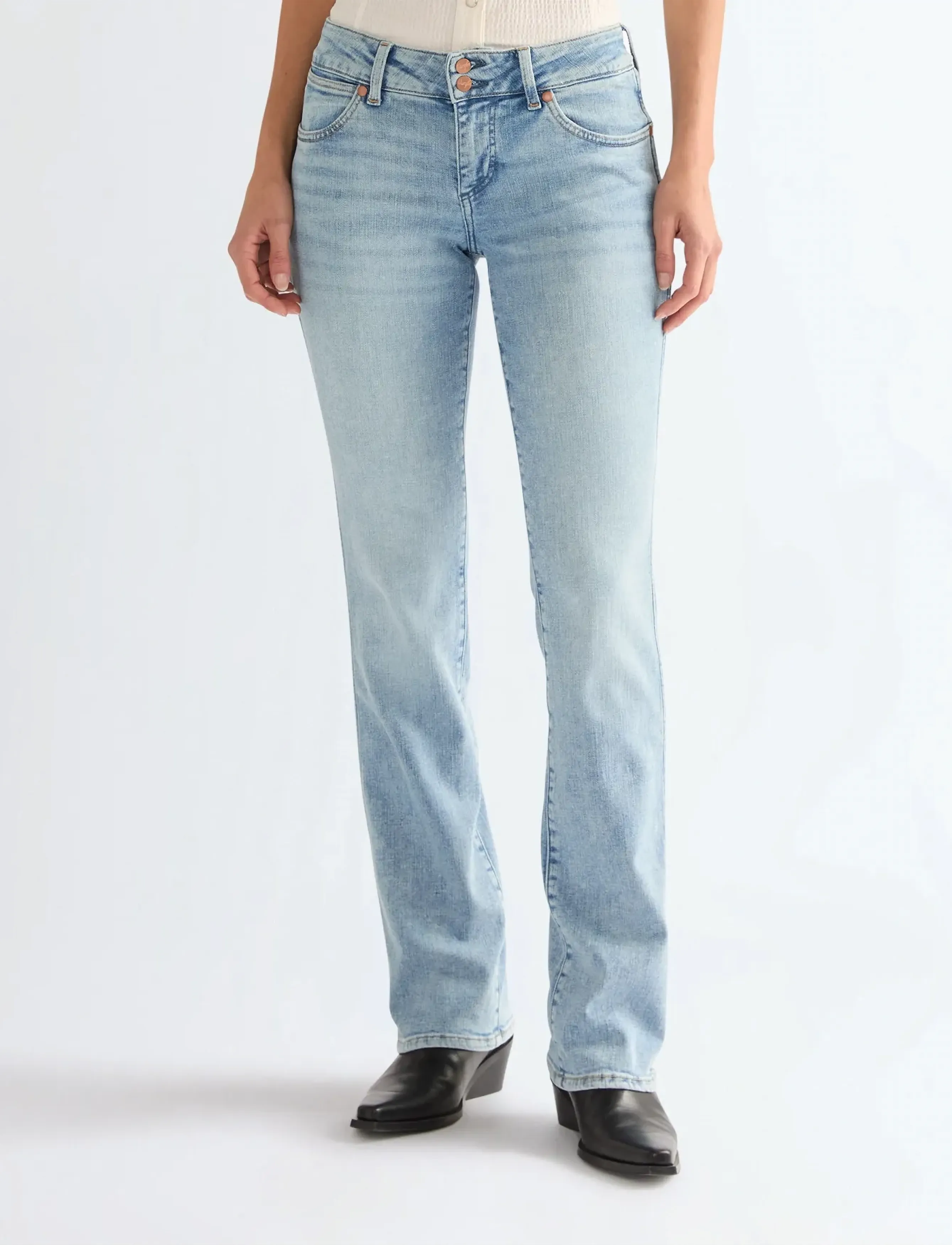 Wrangler LOW RISE BOLD BOOT - Tøj - SOUTHEAST / blue