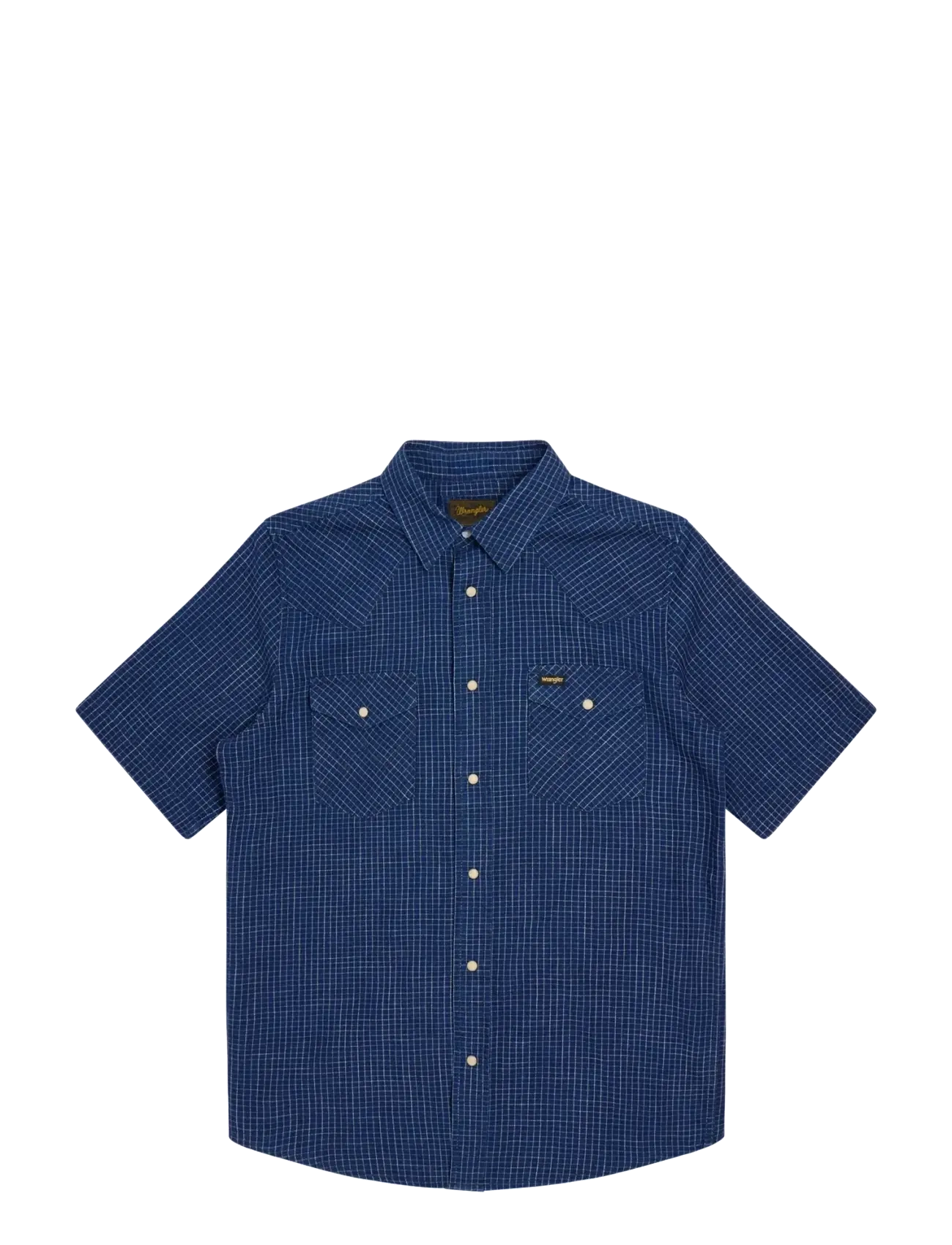 WRANGLER Ss Western Shirt Blau - XXLx00 - Herren
