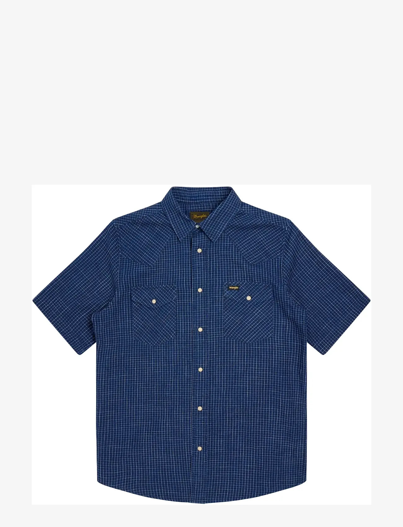 Wrangler - SS WESTERN SHIRT - ruudulised särgid - indigo blue - 1