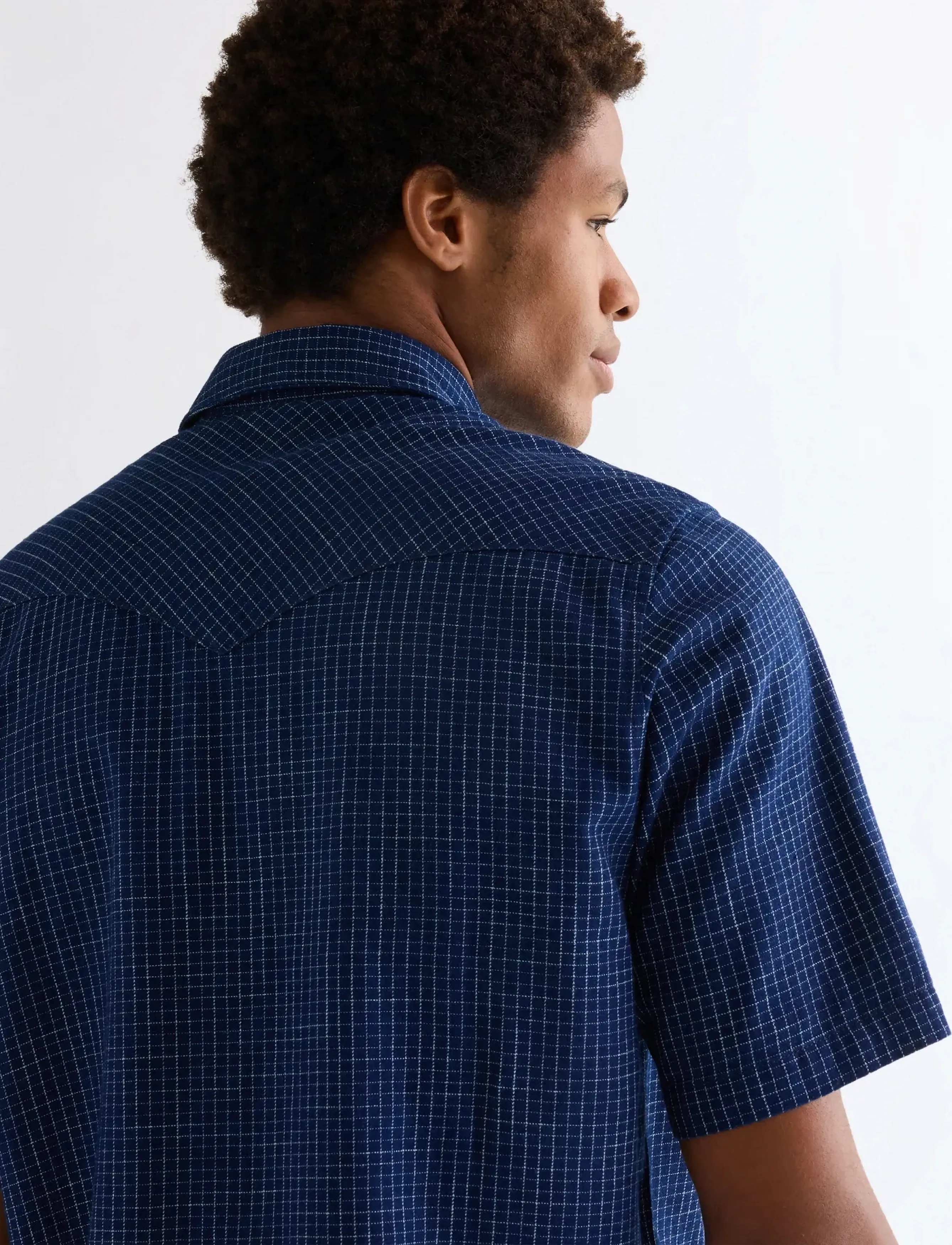 Wrangler - SS WESTERN SHIRT - rutede skjorter - indigo blue - 5