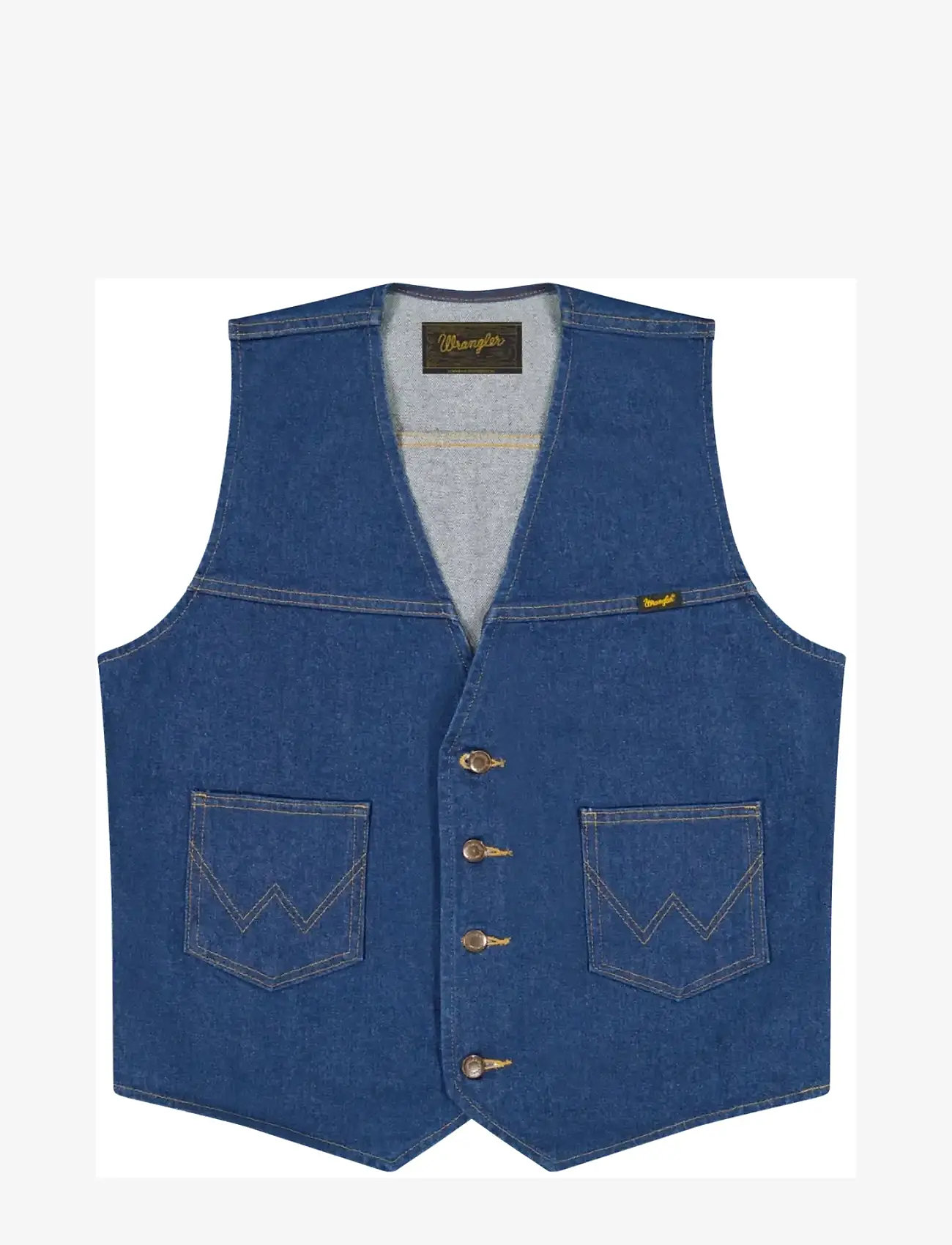 Wrangler - COWBOY CUT VEST - veste - prewashed indigo - 1