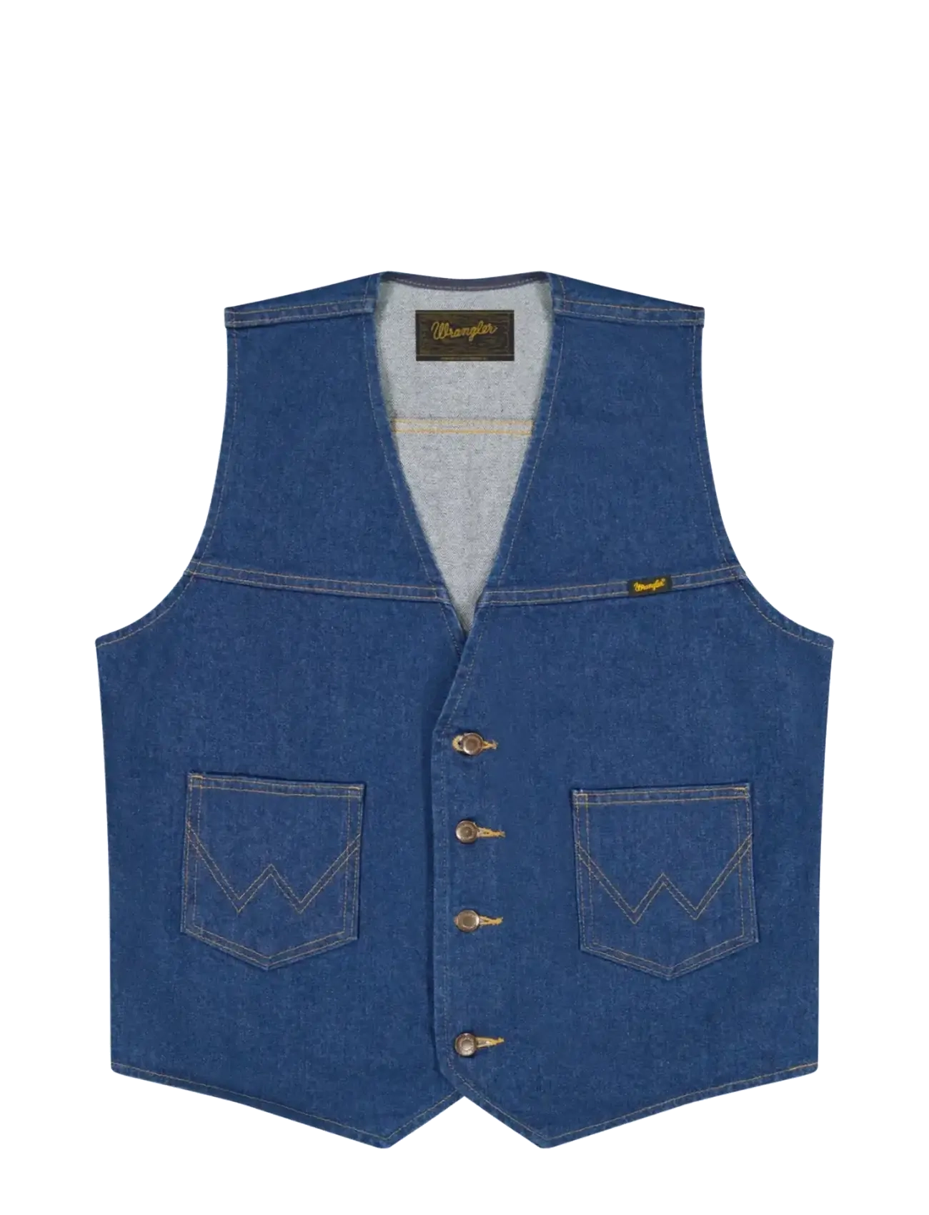 Wrangler COWBOY CUT VEST - Wrangler - PREWASHED INDIGO / blue
