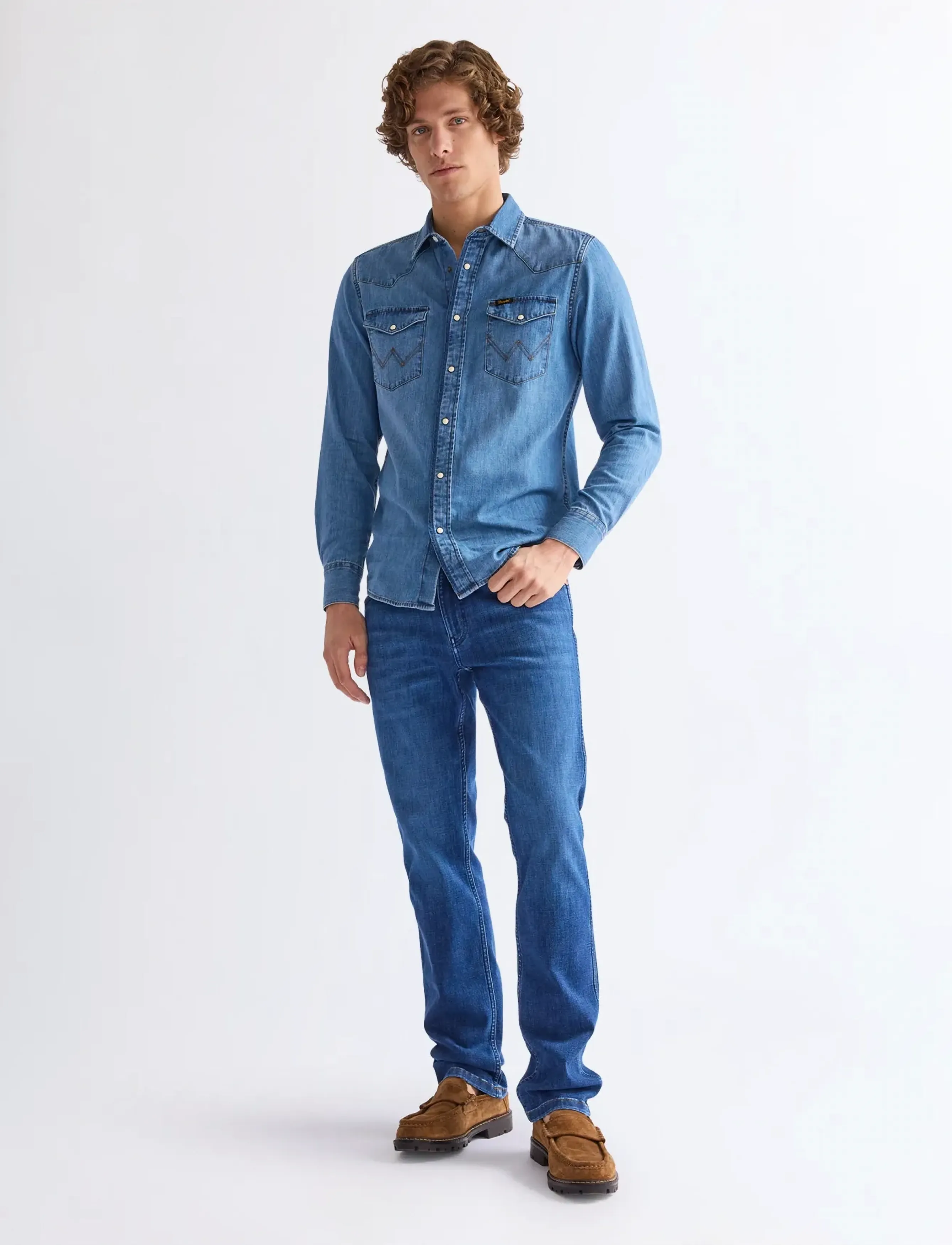Wrangler - GREENSBORO - Įprasto kirpimo džinsai - dandelion summer - 3