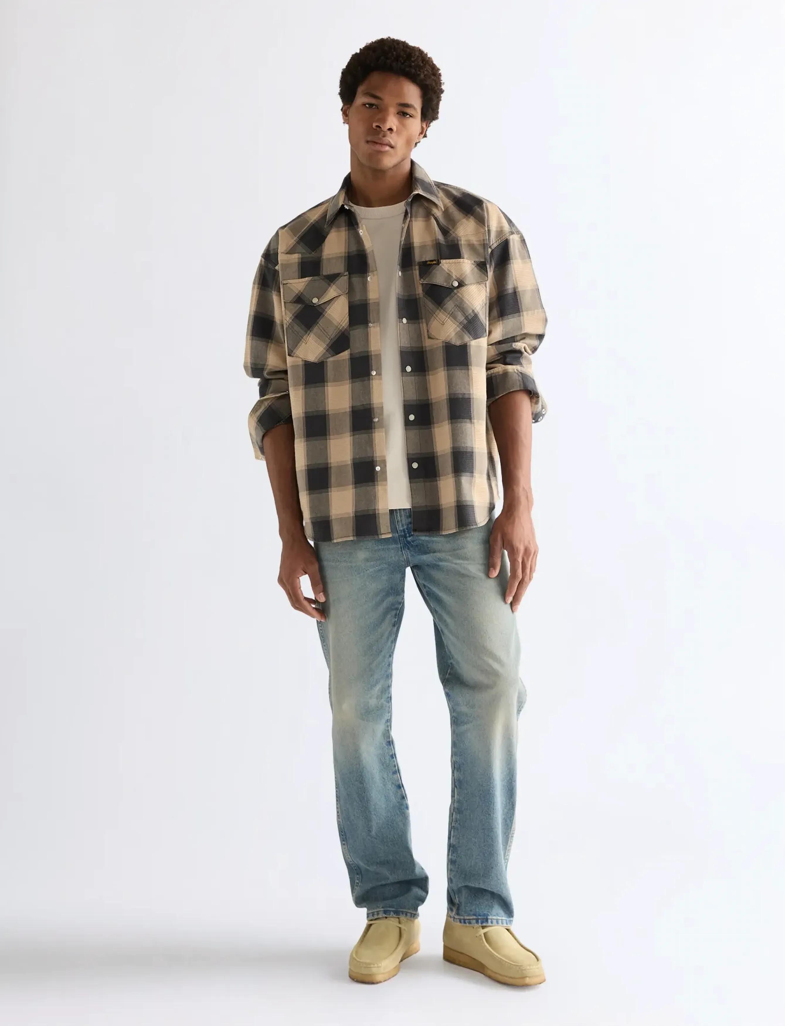 Wrangler - 13MWZ - bukser & jeans - mudstone - 3