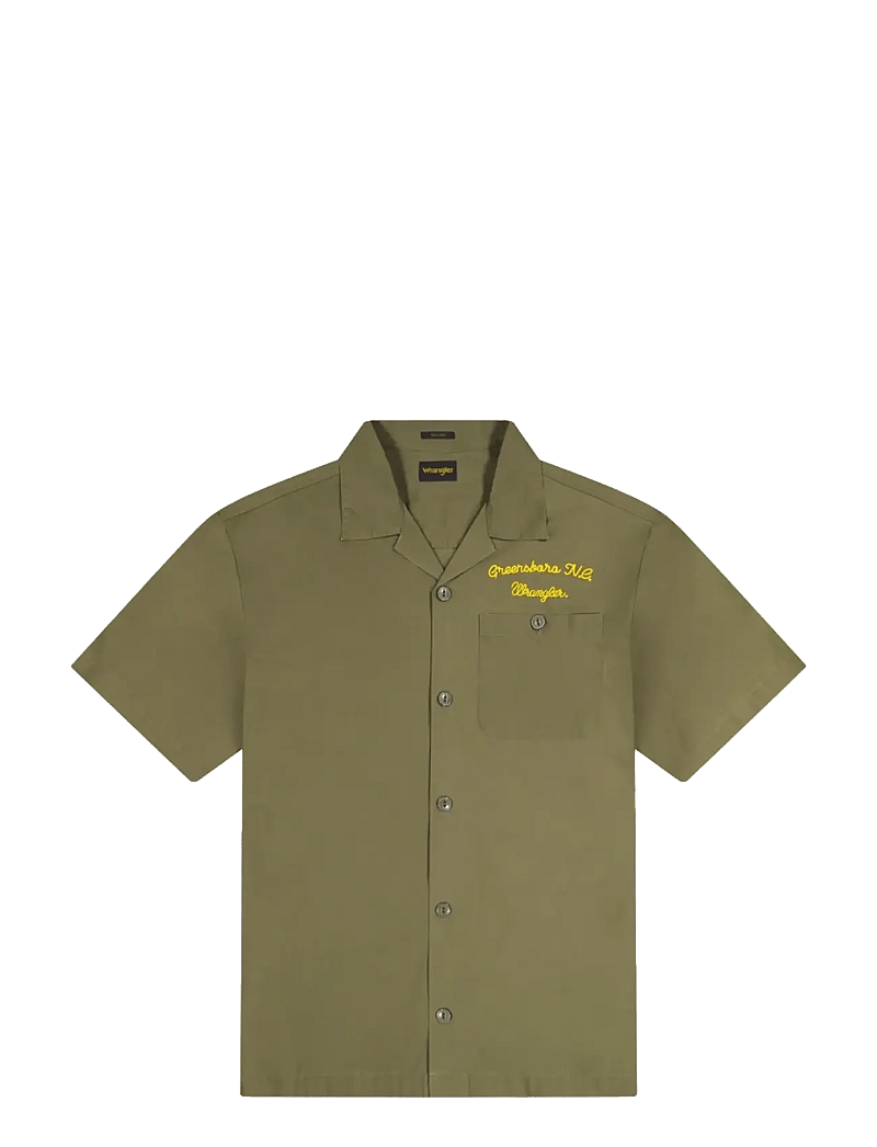 Wrangler - SS UTILITY SHIRT - lühikeste varrukatega särgid - wren - 1