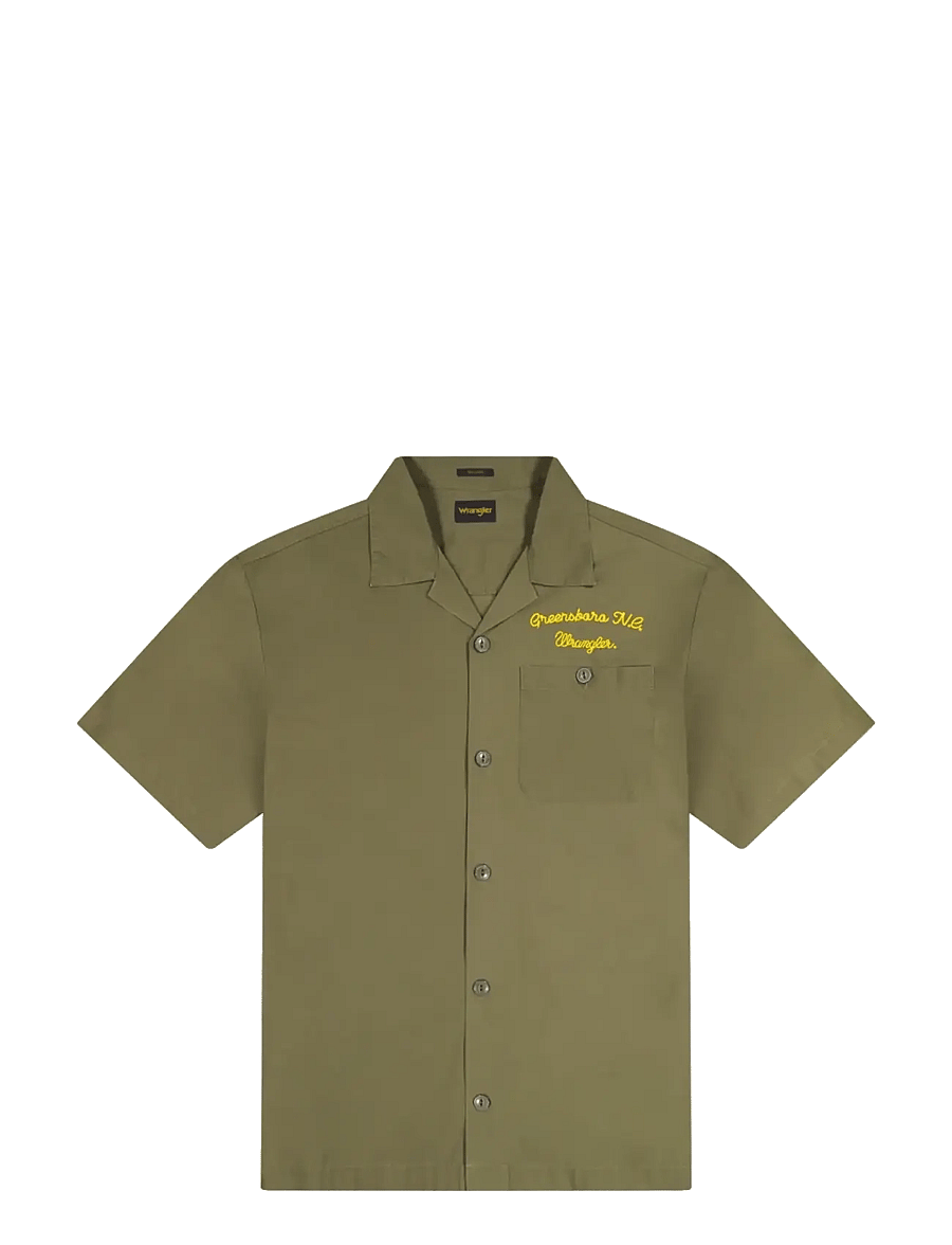 Wrangler - SS UTILITY SHIRT - lühikeste varrukatega särgid - wren - 1
