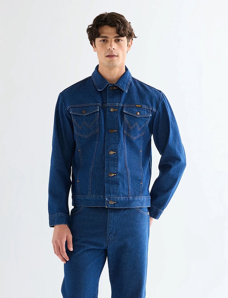 Wrangler - COWBOY CUT JACKET - uforede denimjakker - prewashed indigo - 0