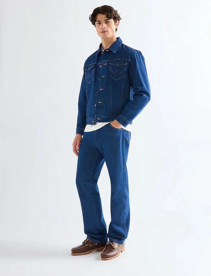 Wrangler - COWBOY CUT JACKET - uforede denimjakker - prewashed indigo - 4