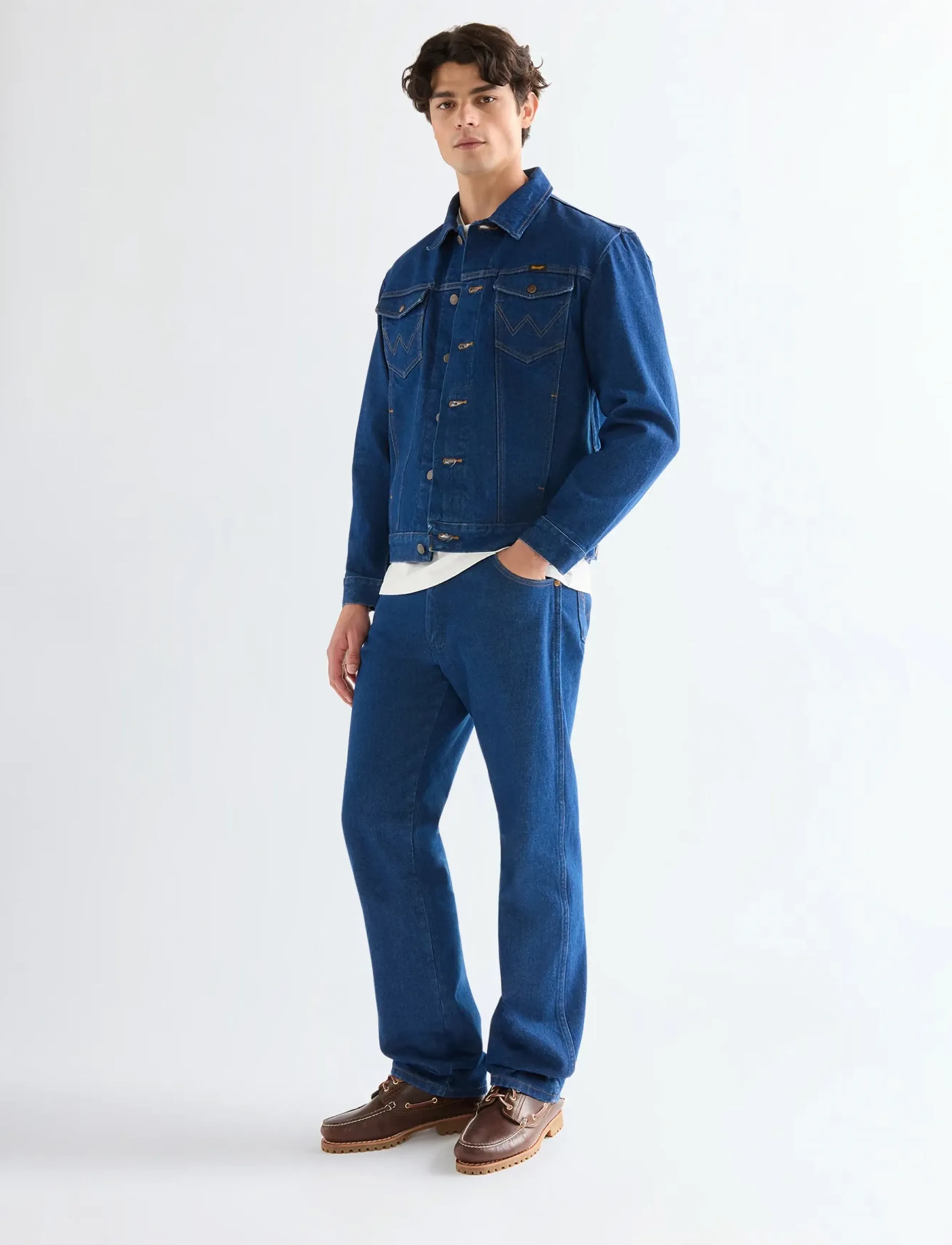 Wrangler - COWBOY CUT JACKET - kevadjakid - prewashed indigo - 4