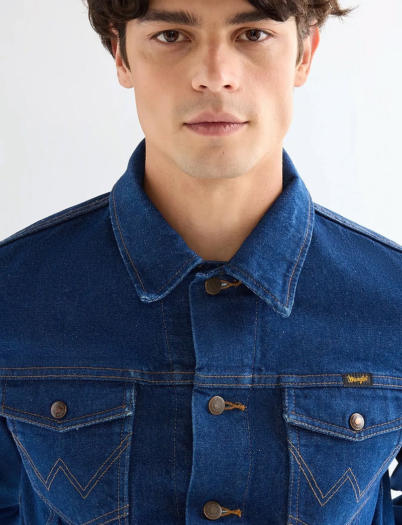 Wrangler - COWBOY CUT JACKET - uforede denimjakker - prewashed indigo - 5