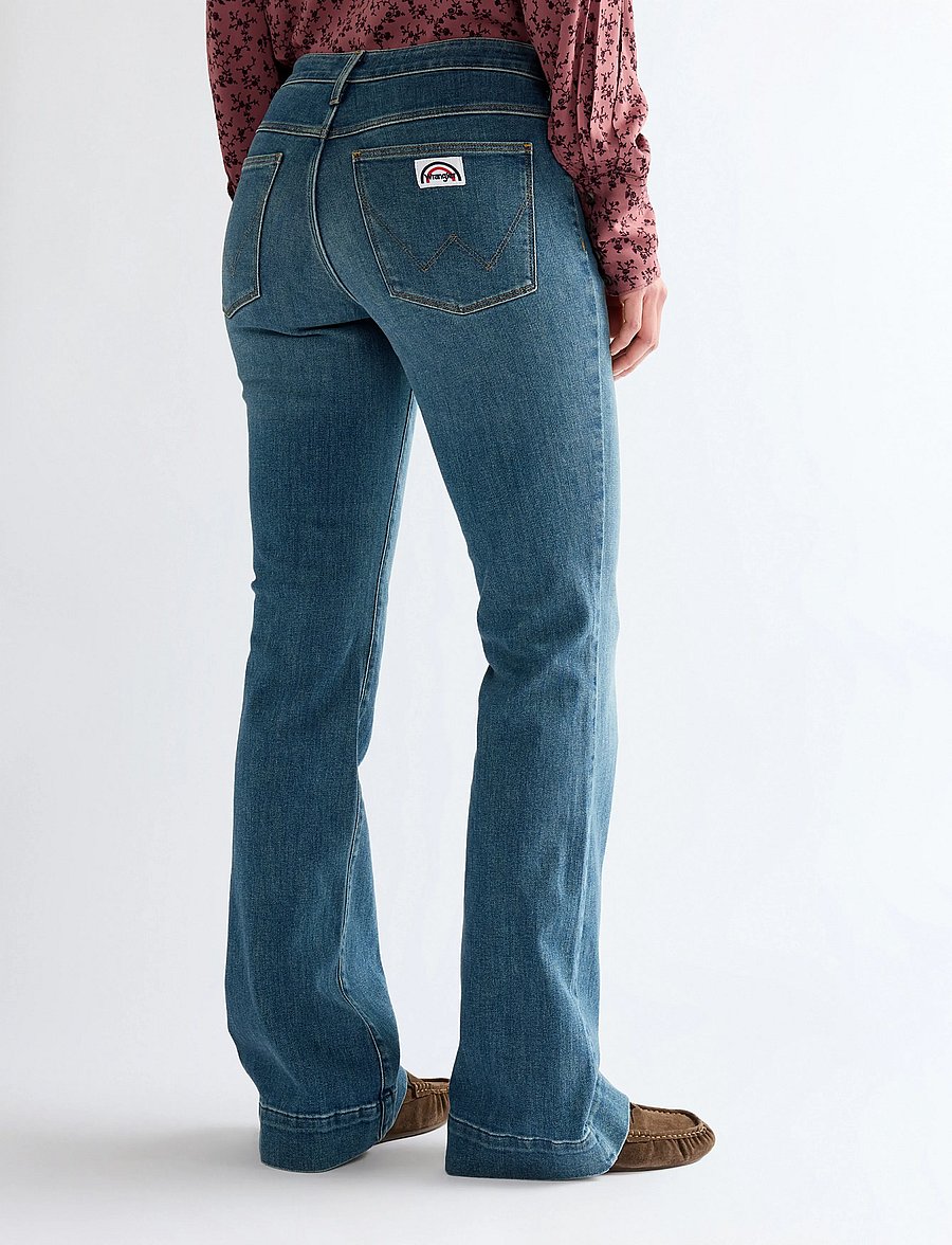 Wrangler - FLARE - utsvängda jeans - rustic retro - 4
