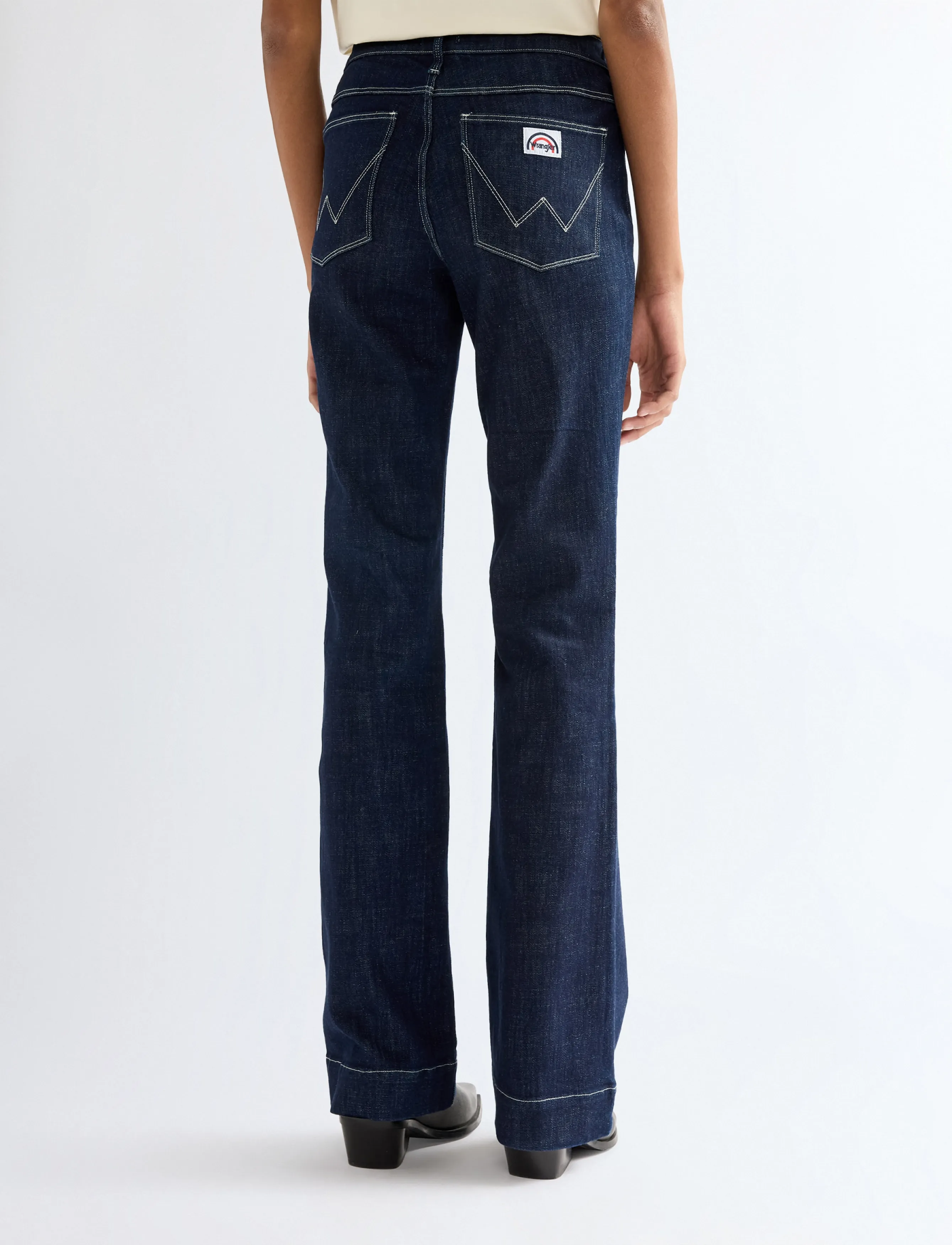 Wrangler - FLARE - utsvängda jeans - dark orbit - 5