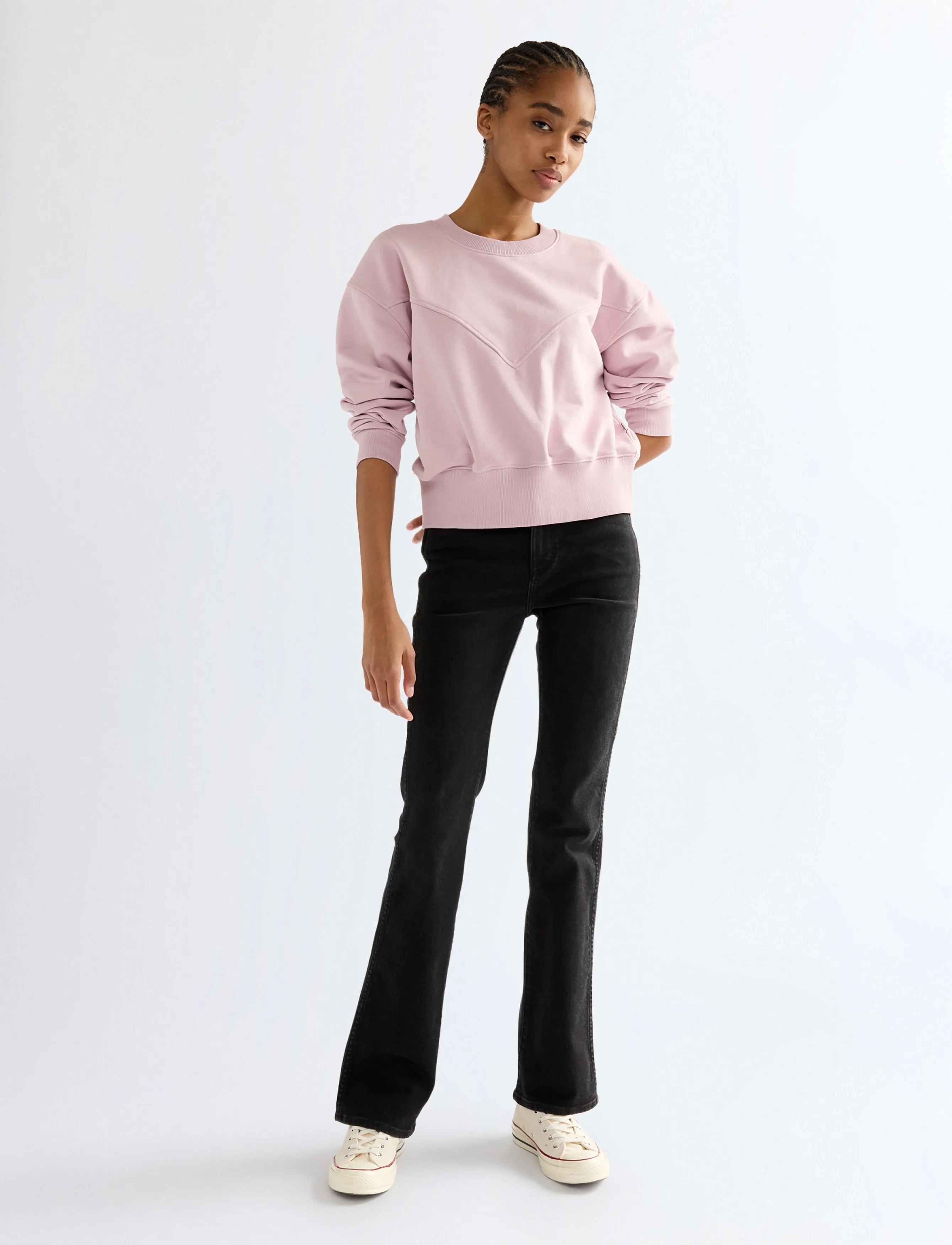 Wrangler - YOKE SWEATSHIRT - keepsake lilac - 3