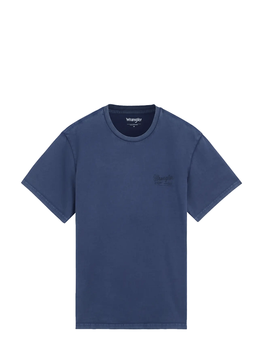 Wrangler - GRAPHIC TEE - kurzärmelige t-shirts - bering sea - 1