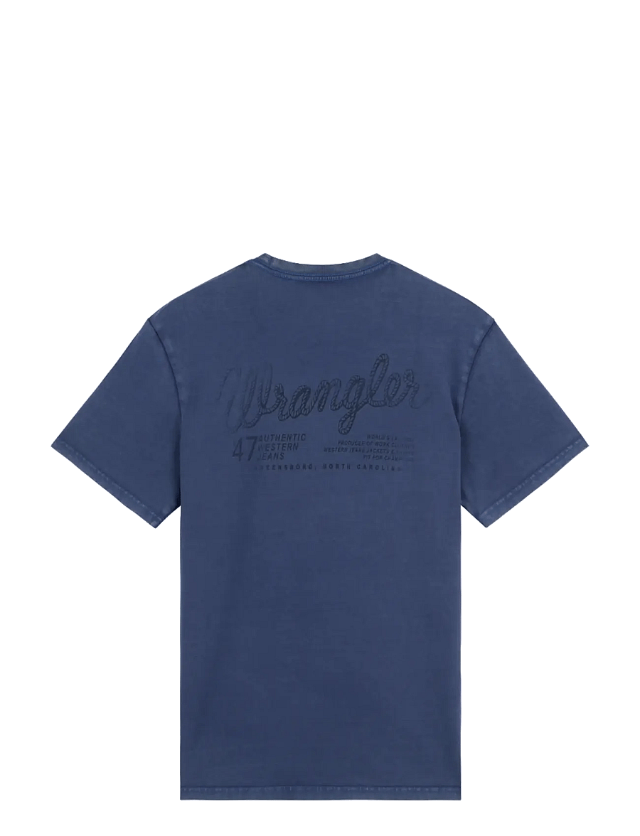 Wrangler - GRAPHIC TEE - kurzärmelige t-shirts - bering sea - 2