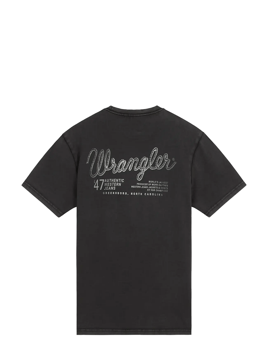 Wrangler - GRAPHIC TEE - black beauty - 2