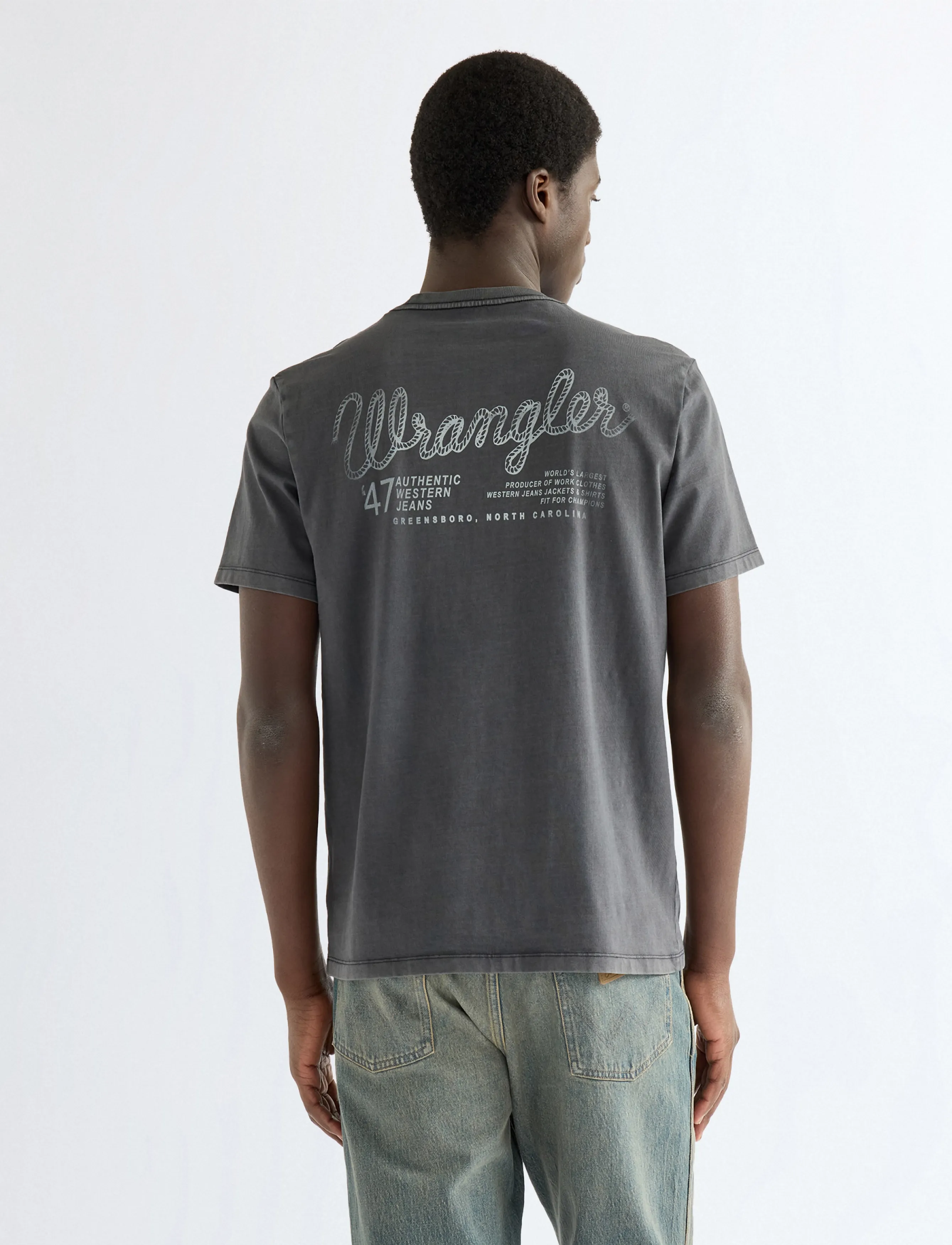 Wrangler - GRAPHIC TEE - black beauty - 3