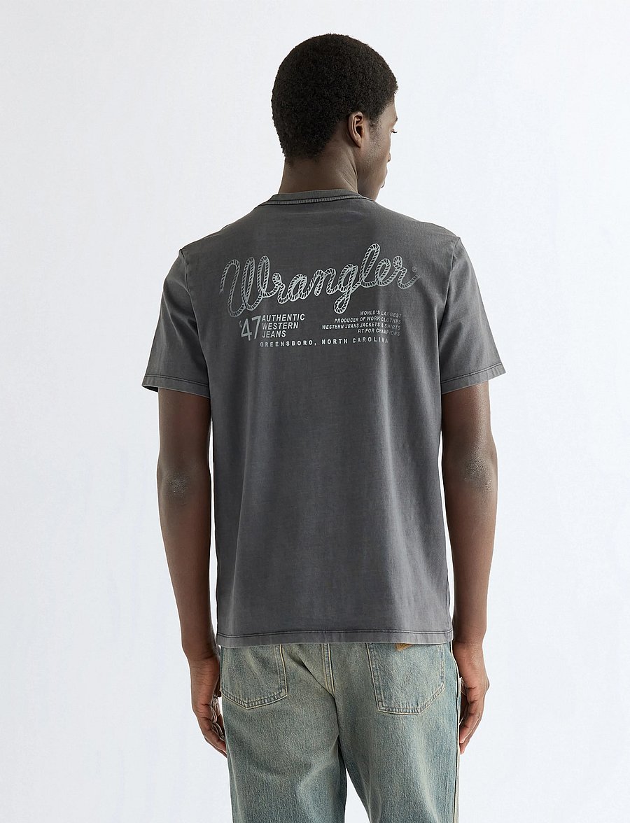 Wrangler - GRAPHIC TEE - black beauty - 3