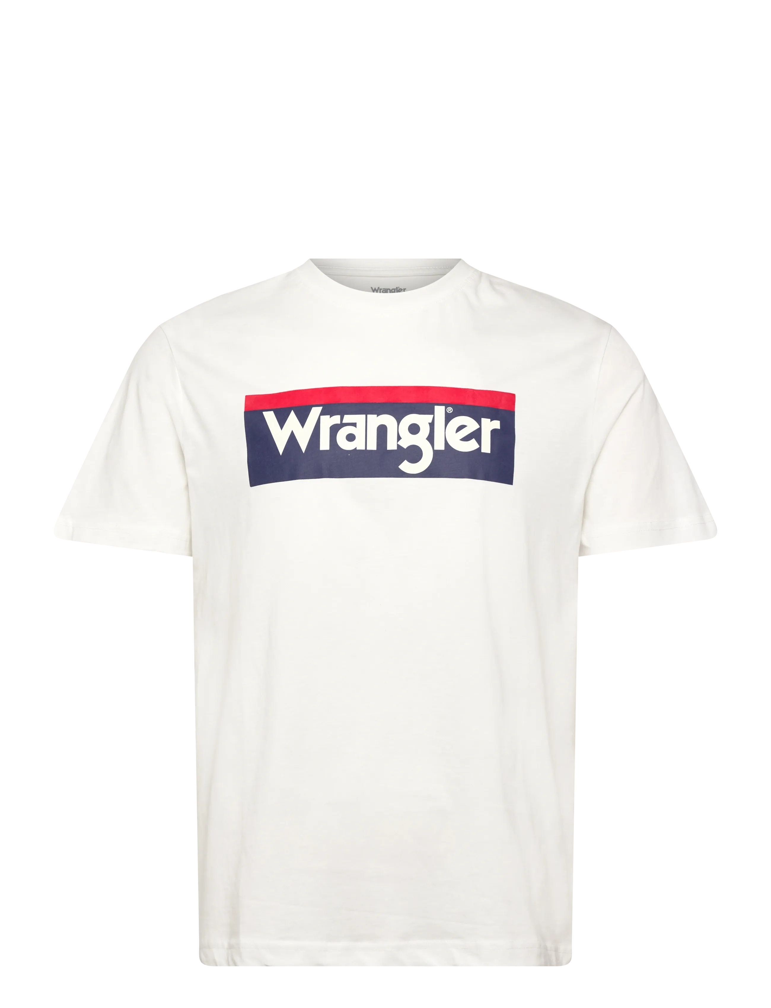 Wrangler 3CLR LOGO TEE - Wrangler - OFF WHITE / cream