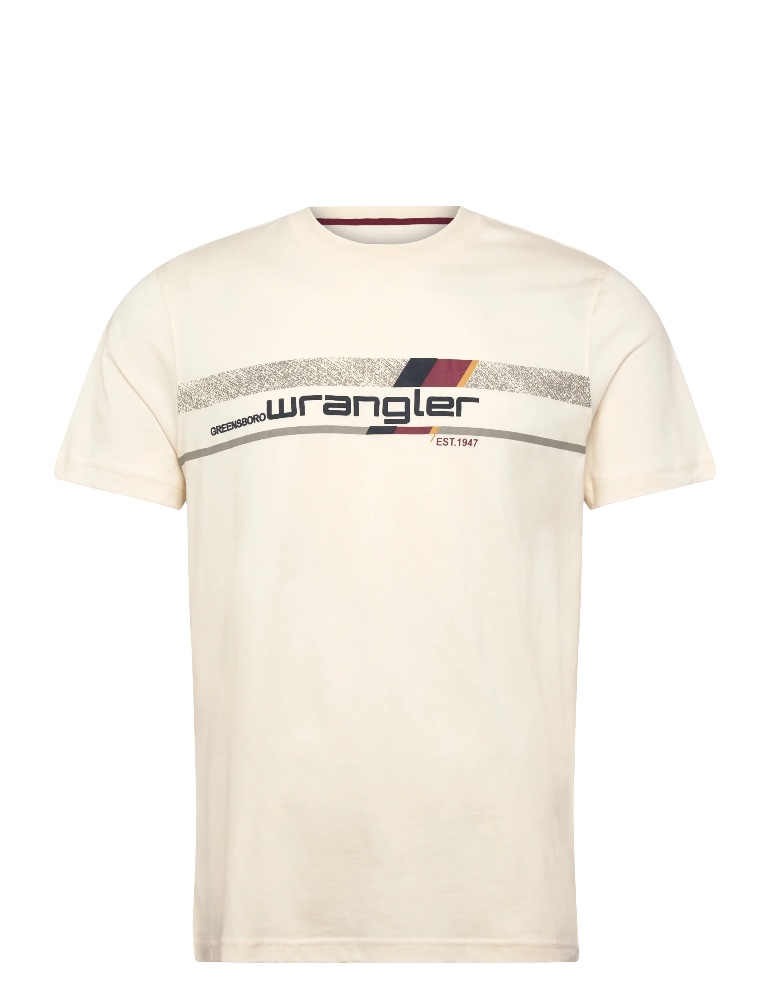 Wrangler SS WRANGLER TEE - Wrangler - WHITE / cream